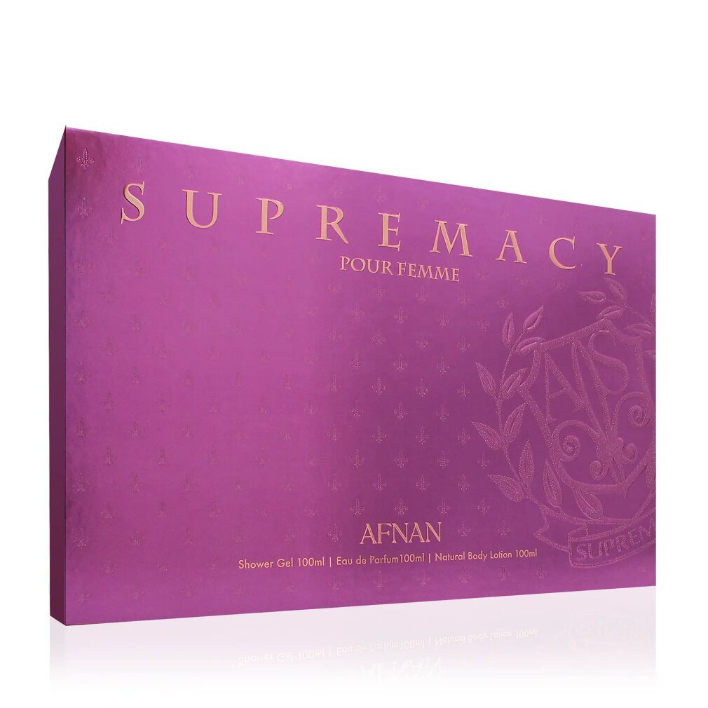 Afnan Eau de Parfum Ladies Supremacy Purple 3-teiliges Eau de Parfum Geschenkset