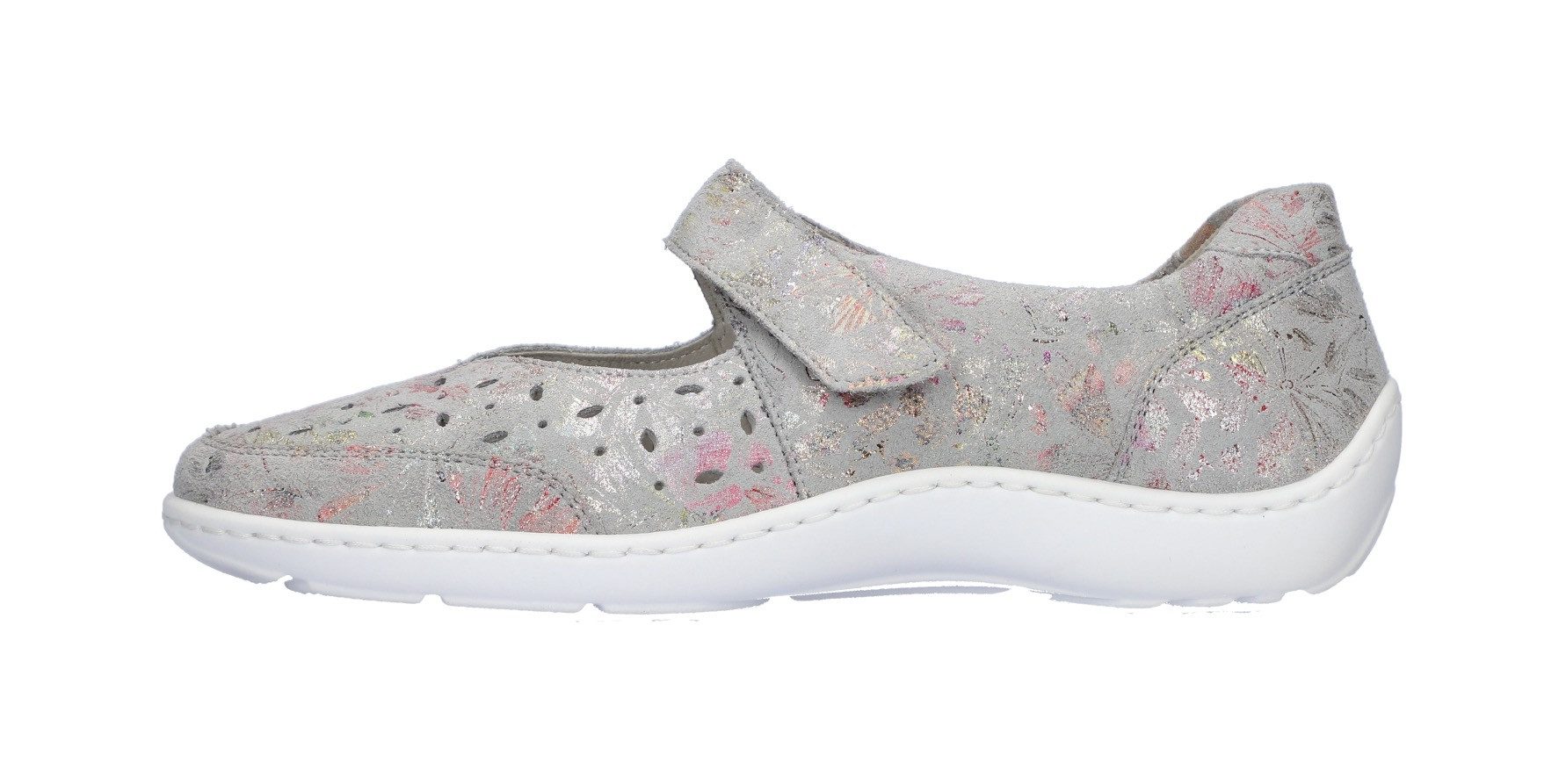 Waldläufer HENNI Riemchenballerina, Keilabsatz, Halbschuh, Komfortschuh mit Perforation, Weite H
