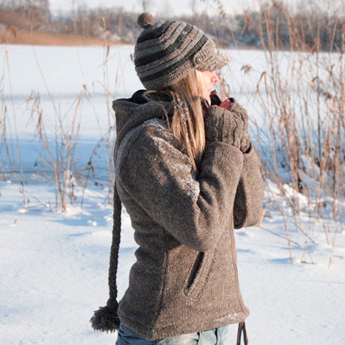 McRon Strickmütze Wollmütze Modell Nele gefüttert mit Fleece günstig online kaufen