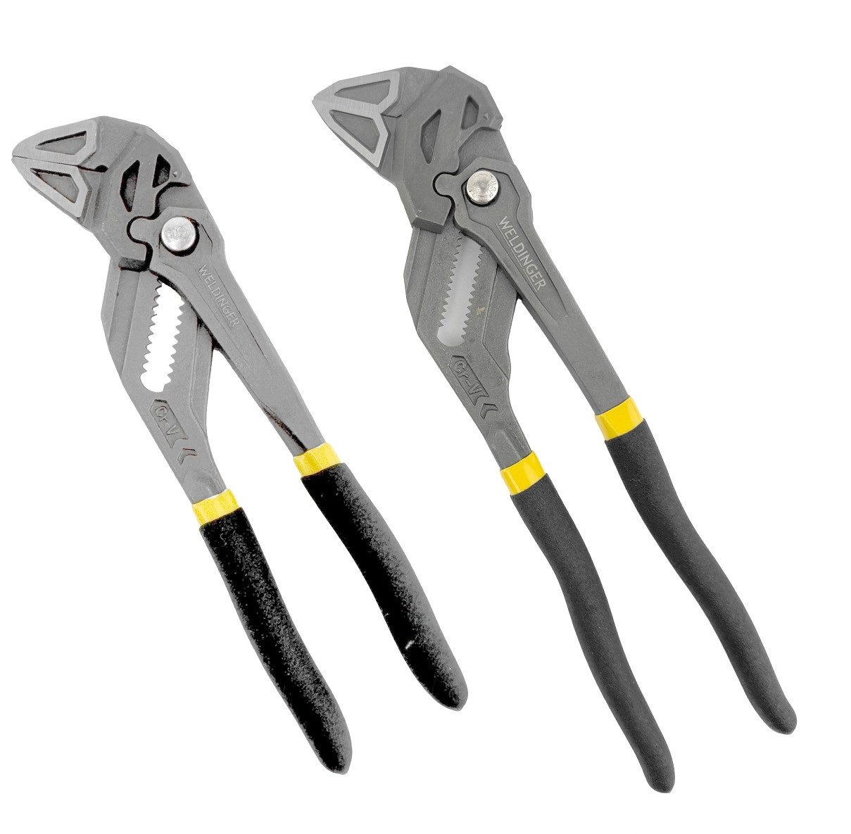WELDINGER Zangenschlüssel WELDINGER 2er-Set Zangenschlüssel 7"/10" 180-260 mm, Set
