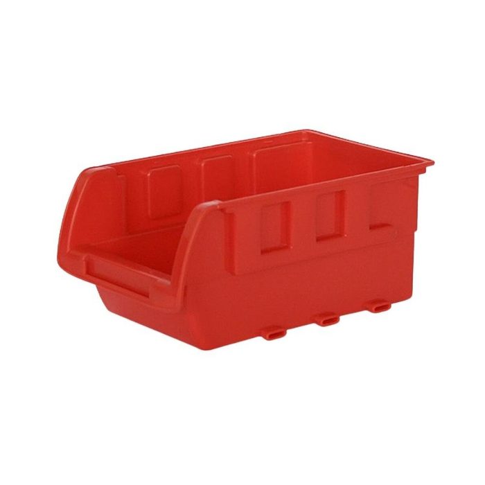 Proregal Kleinteilemagazin Sichtlagerbox aus Kunststoff Rot BxHxT 6x8x11 5cm 1 Stück (1 St) 1-10 Stück Sortimentskasten Sortimentsbox