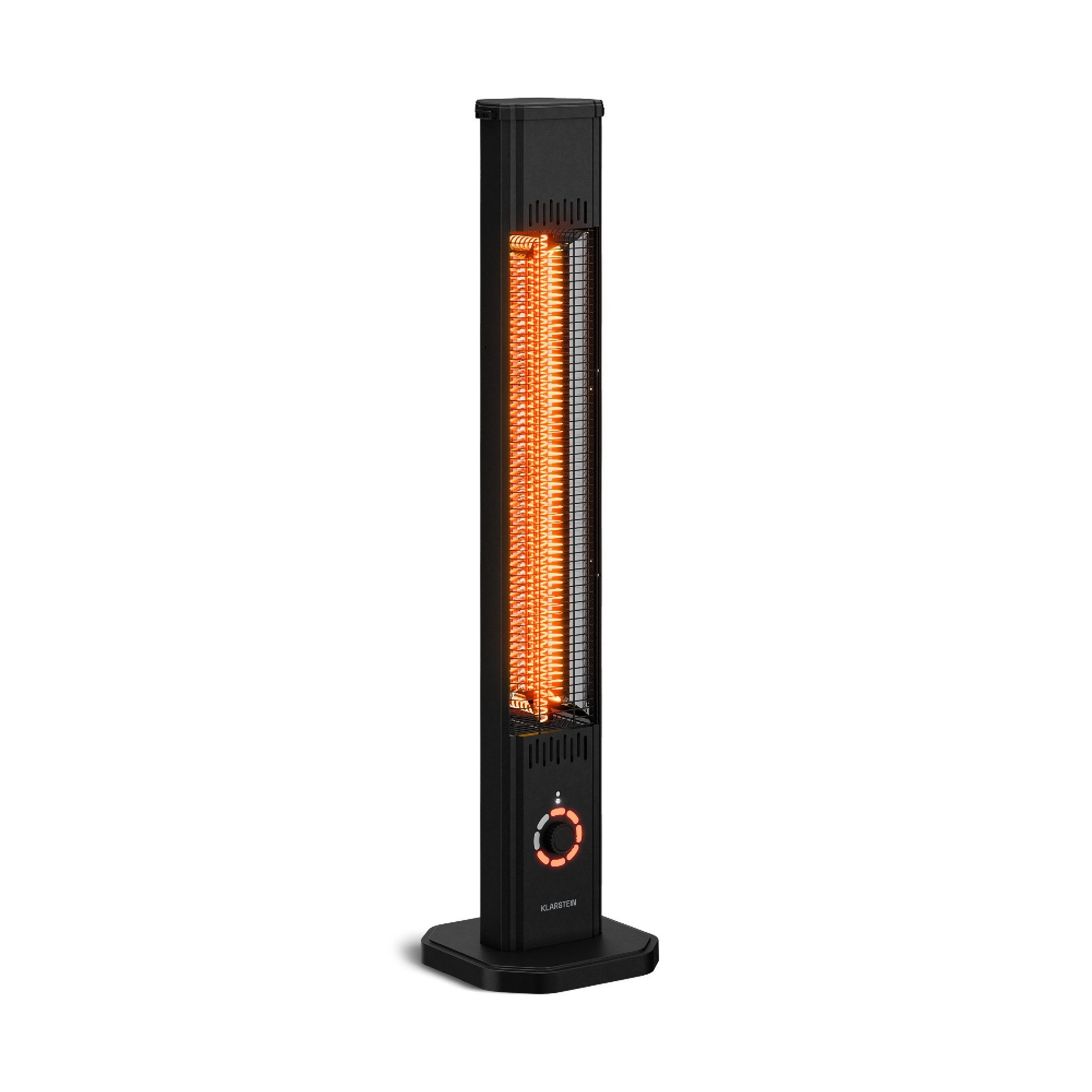 Klarstein Heizstrahler DualisHeat, Elektrische Heizung Heizstrahler Outdoor Heater Tragbar Schwarz