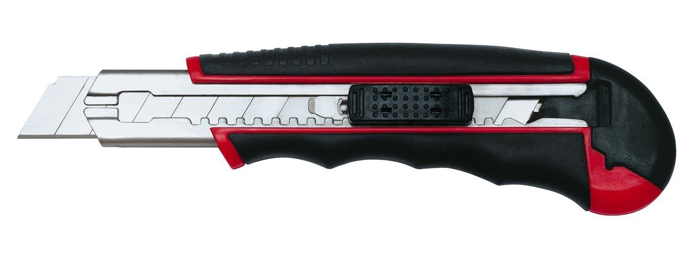 WEDO PC-Gehäuse WEDO Profi-Cutter Auto-Load, Klinge: 18 mm, schwarz/rot