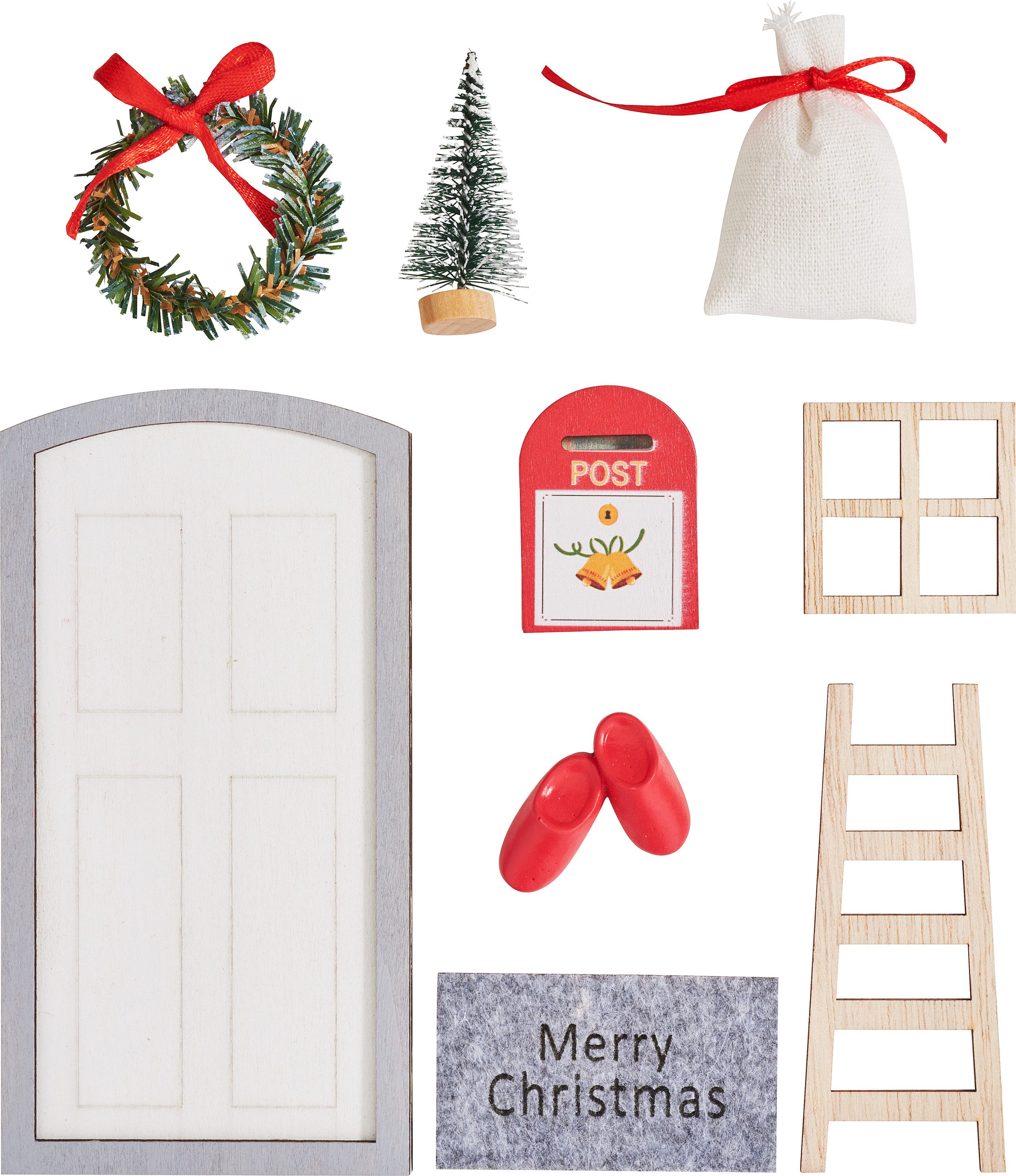 VBS Dekofigur Merry Christmas, 9-tlg. Set