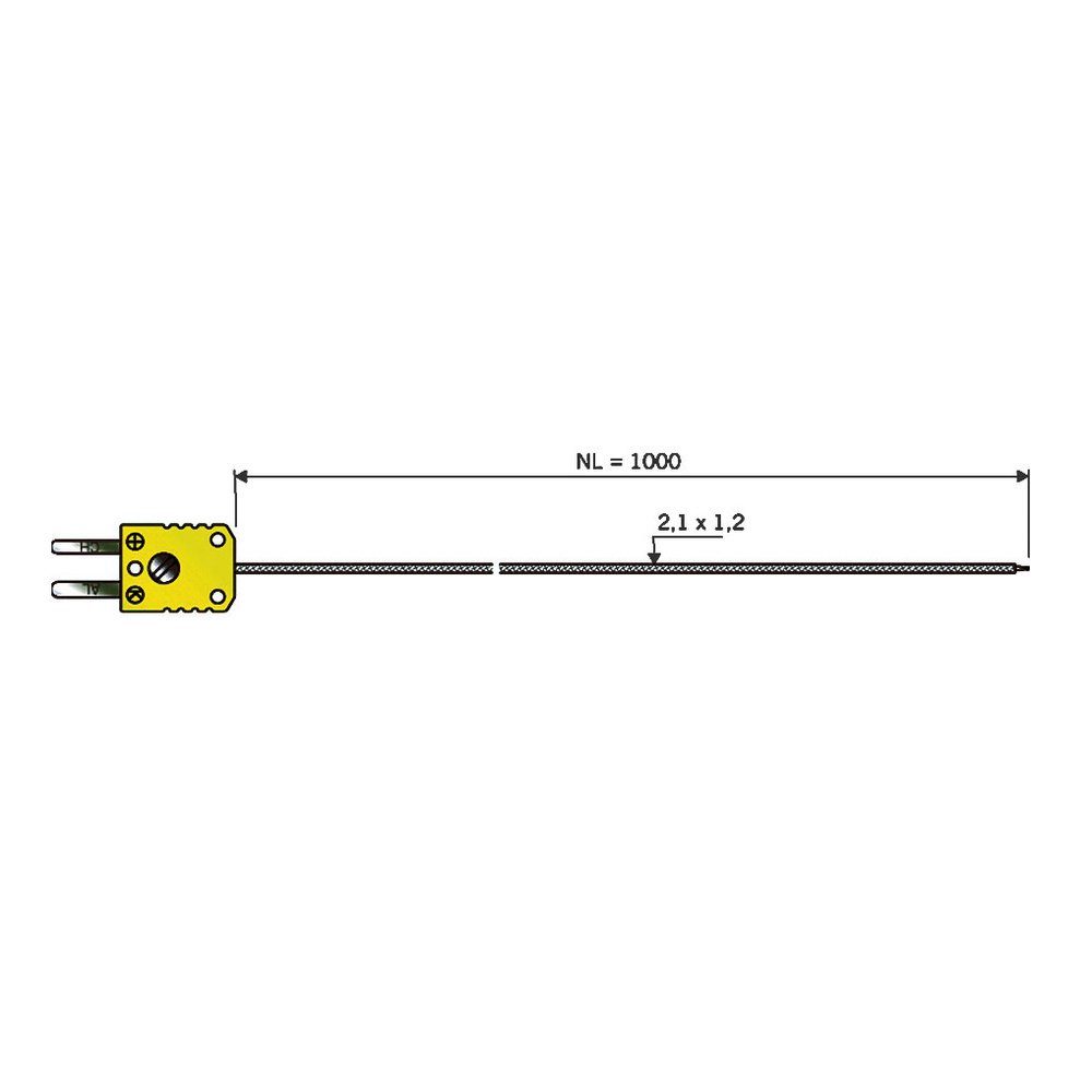 Thermodetektor B + B Thermo-Technik 0644 1402-30 Luftfühler -50 bis +400 °C Fühler-
