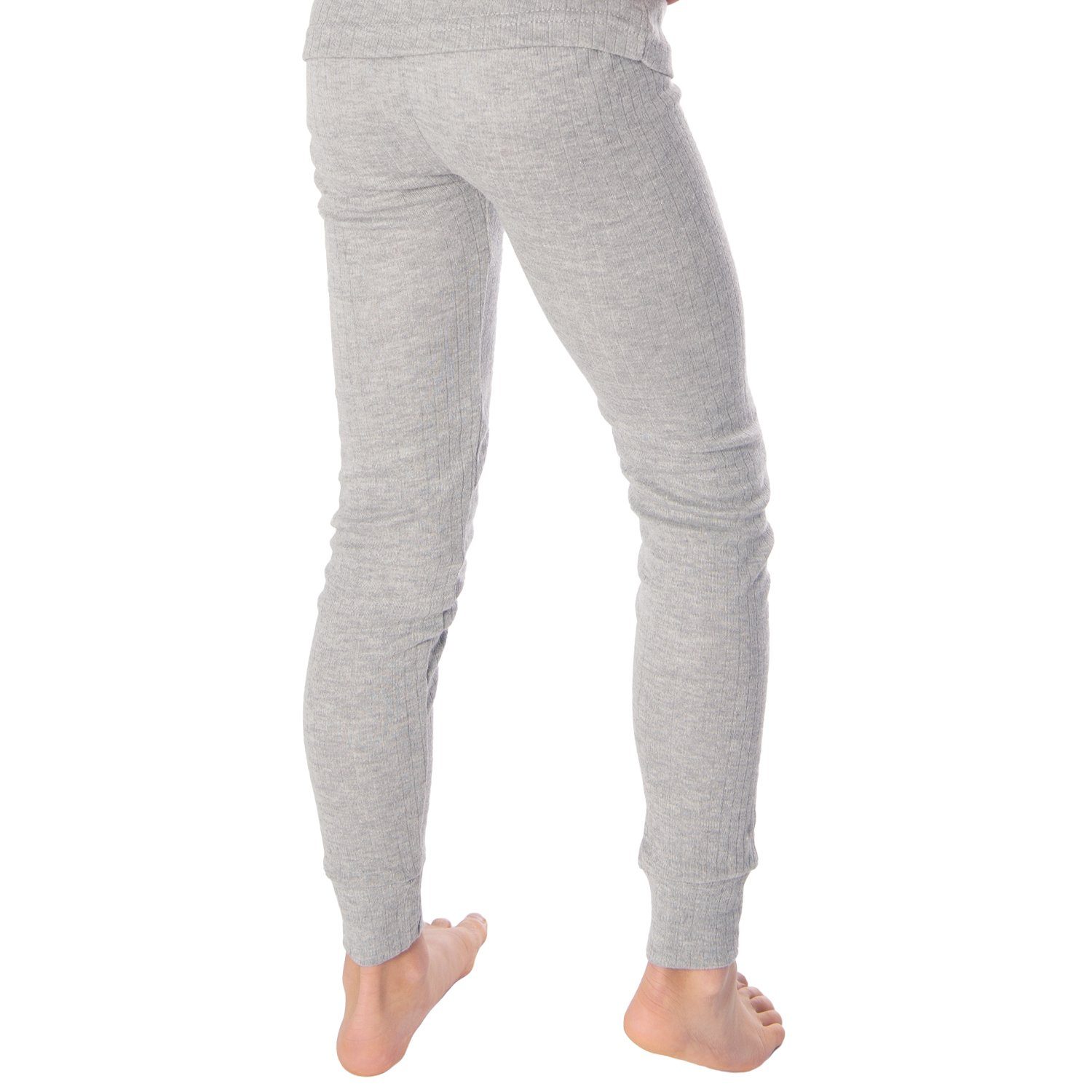 Black Snake Thermounterwäsche Unterhose Kinder Creme/Grau/Hellblau Thermounterhose cuddle (3-St)