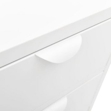 tinkaro Sideboard BLAT Stahl und Hartglas Anrichte Weiß