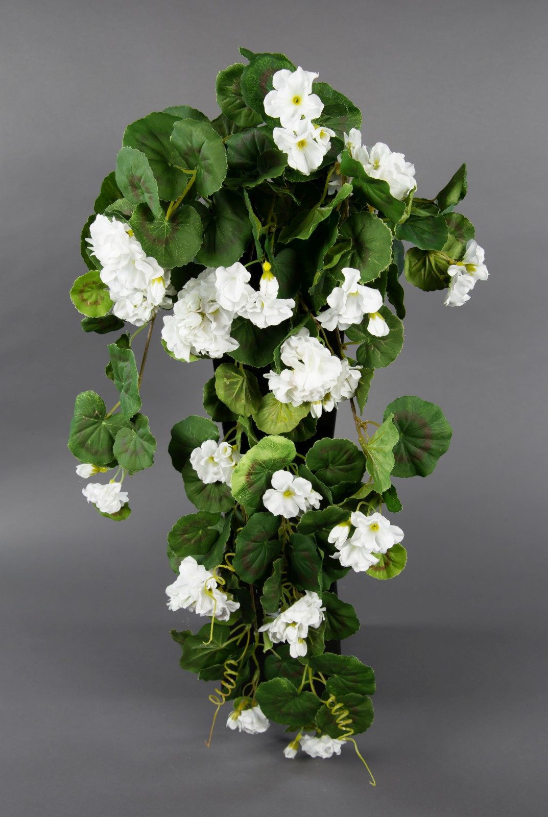 Kunstblume Geranienhänger 70cm ZF Kunstpflanzen Hängegeranie künstliche Geranie, Seidenblumen Roß, Höhe 70 cm, Weiß