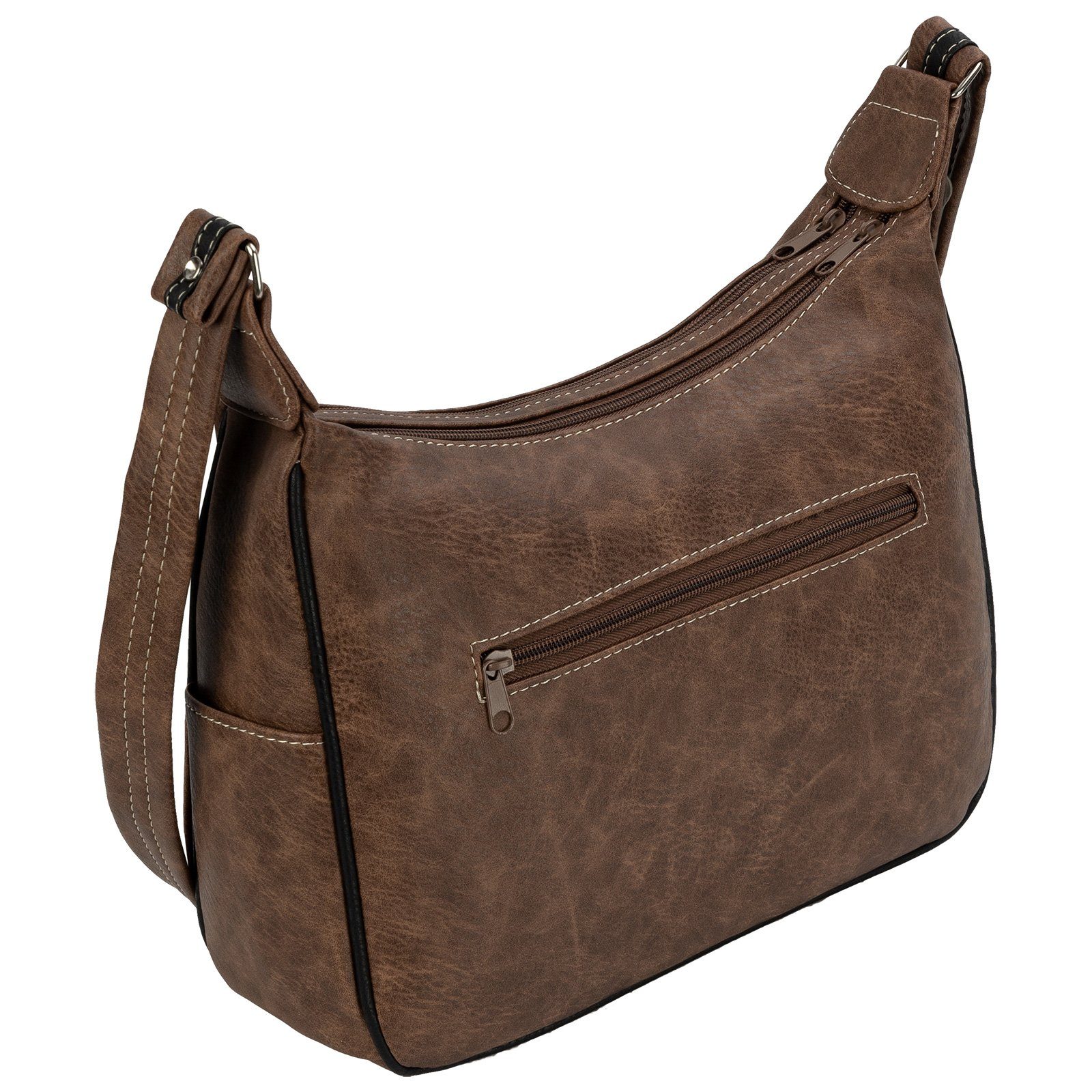 EAAKIE Umhängetasche Damen Tasche Schultertasche Umhängetasche Leder Optik Handtasche, als Schultertasche, Umhängetasche tragbar