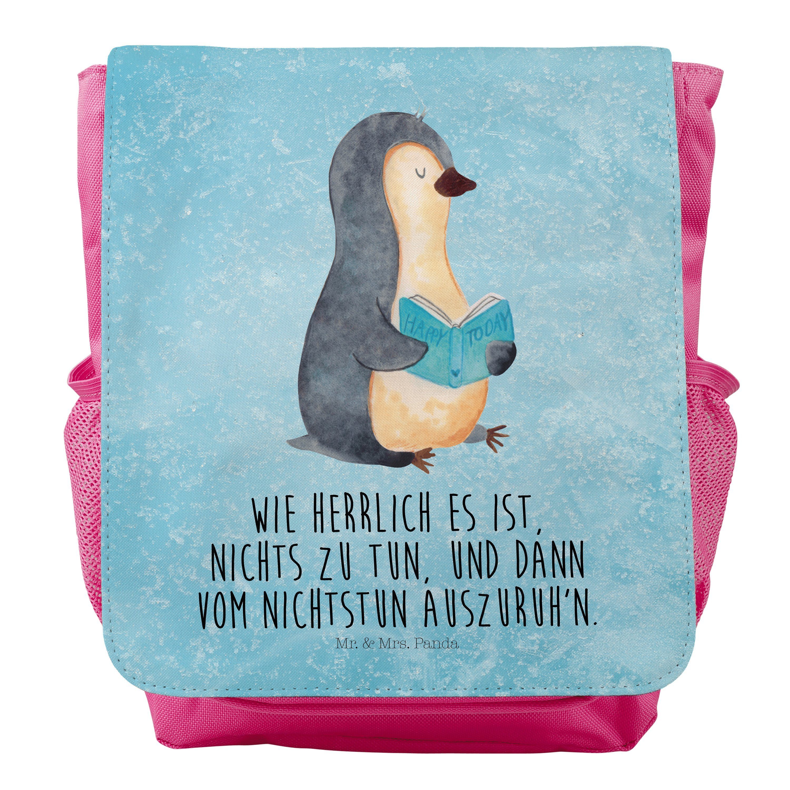 Mr. & Mrs. Panda Kinderrucksack Pinguin Buch - Eisblau - Geschenk, Rucksack Kindergröße, Kids, Kinder