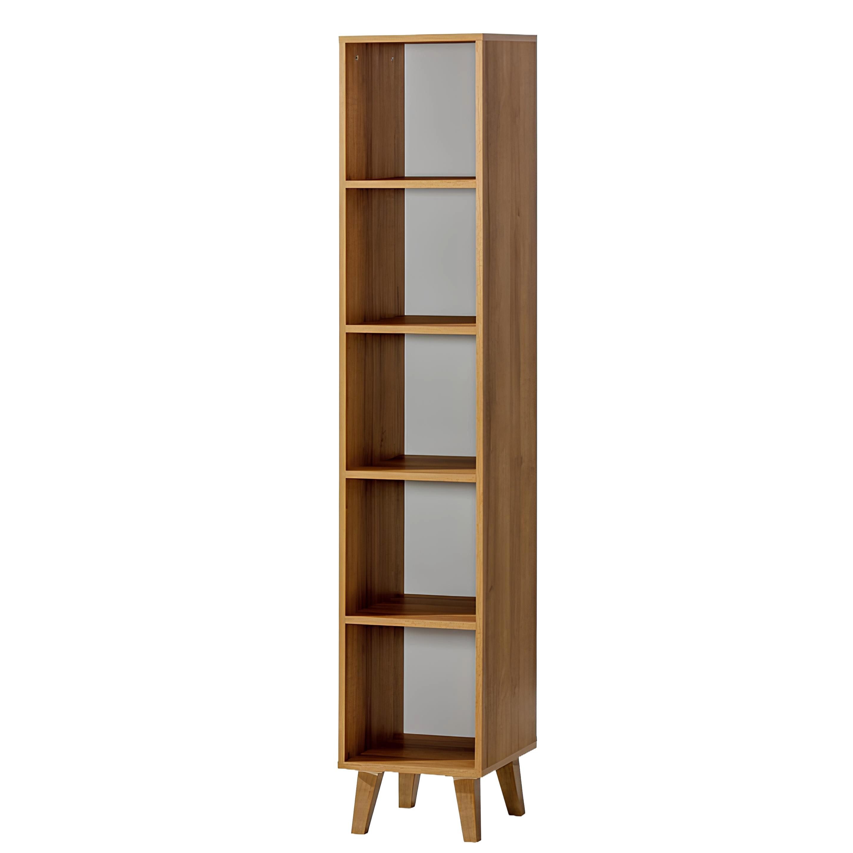 Xlmoebel Bücherregal Vielseitiges Regalsystem aus Holz für Bücher und Dekoration, Bücherregal 1-tlg., Hergestellt in Europa