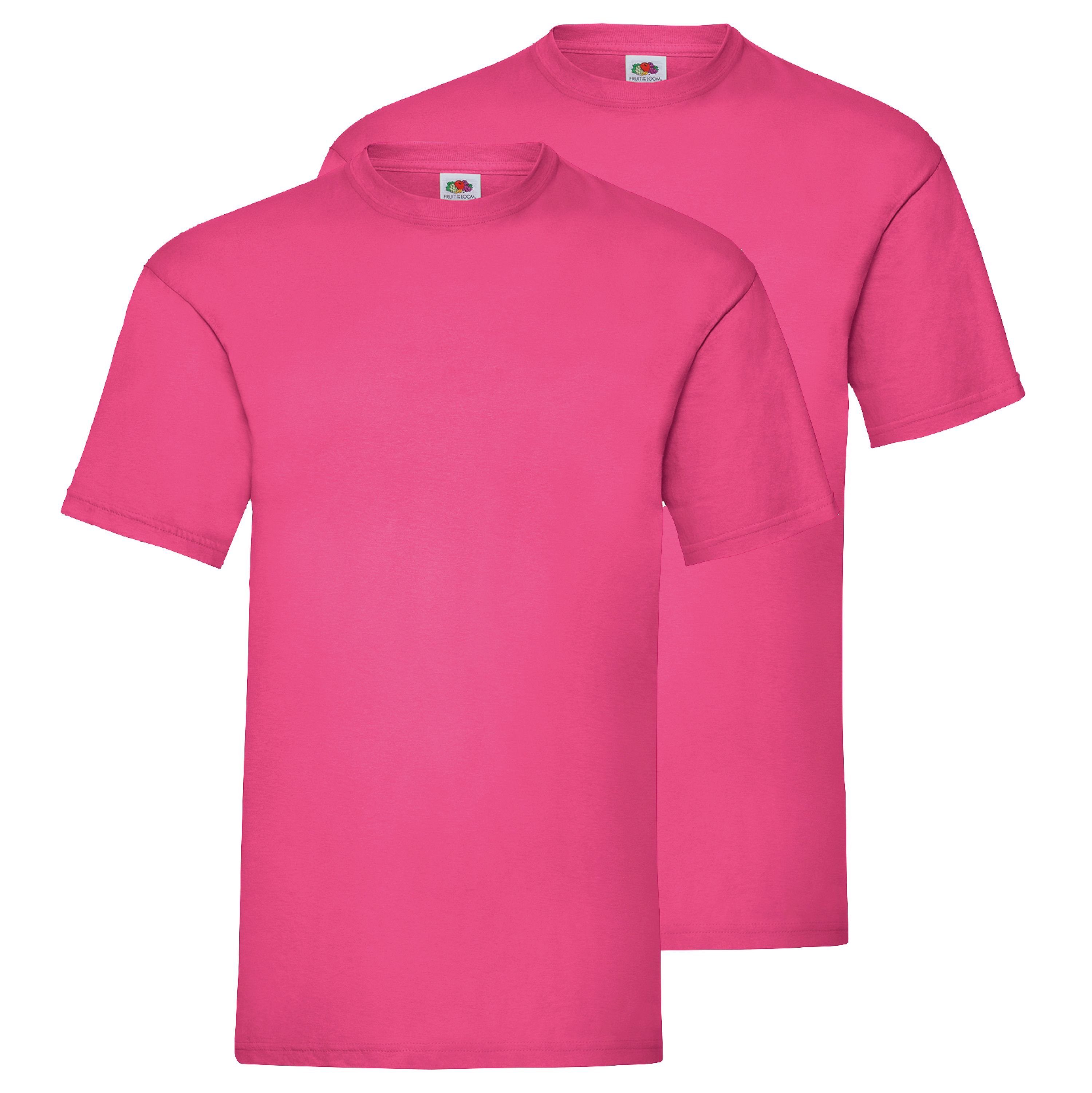 Fruit of the Loom Rundhalsshirt Valueweight T-Shirt fuchsia