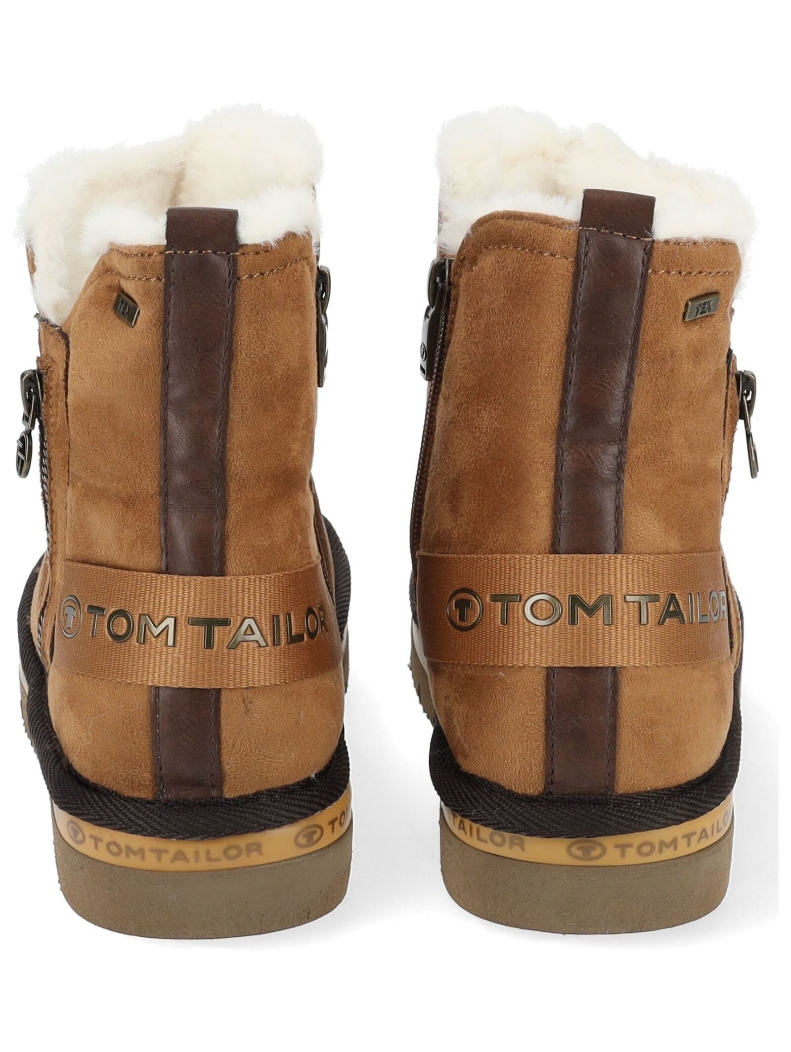 TOM TAILOR Stiefelette Lederimitat/Textil . Stiefelette (1-tlg)