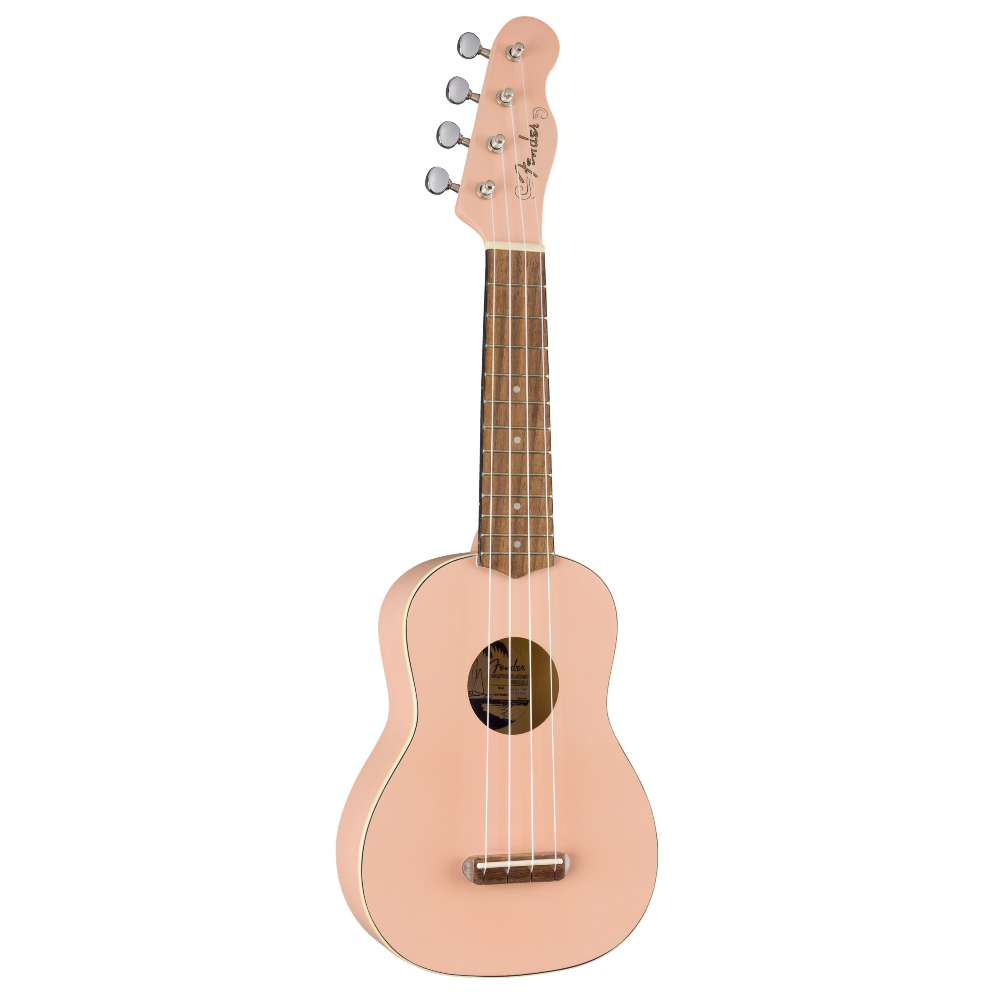 Fender Ukulele, Venice Soprano Uke Shell Pink, Venice Soprano Ukulele Shell Pink - Sopran Ukulele