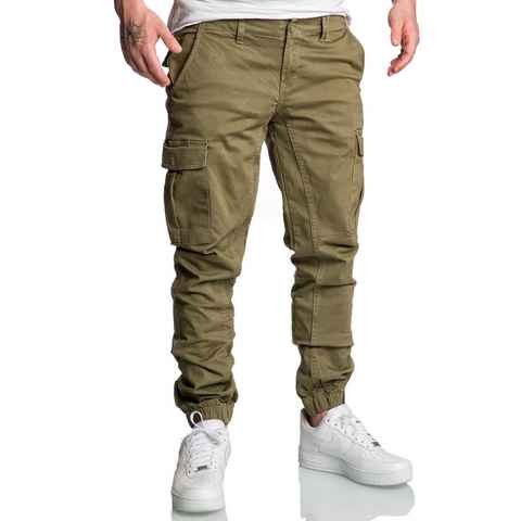 Amaci&Sons Chinohose RIALTO Cargo Jogger-Chino Herren Cargo Jogger Chino Jeans Hose