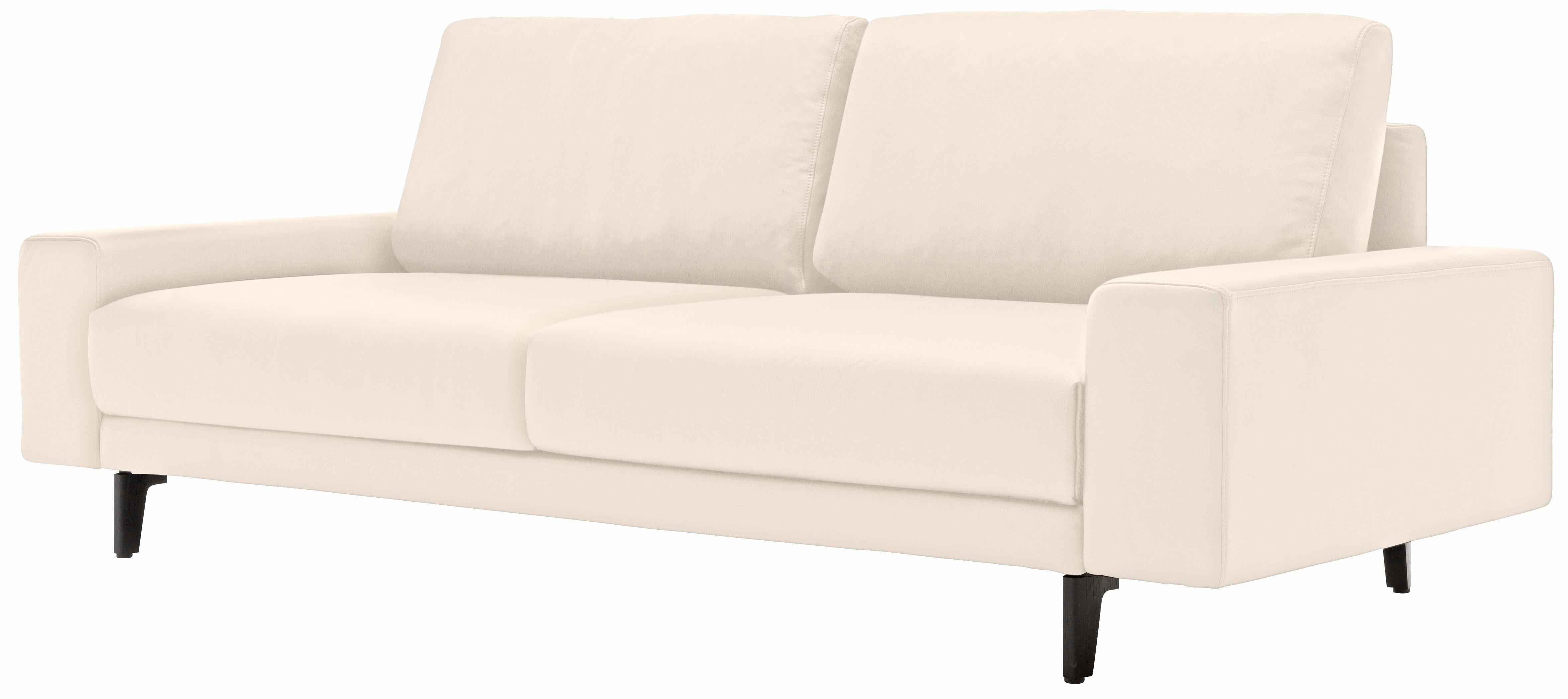 hülsta sofa 2-Sitzer hs.450, Armlehne breit niedrig, Alugussfüße in umbragrau, Breite 180 cm | Einzelsofas