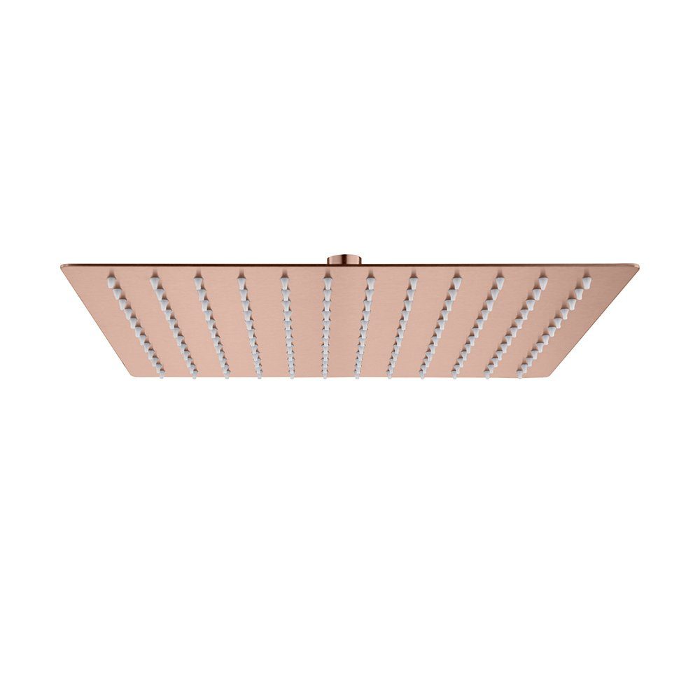 Aloni Kopfbrause SH4030BC, (einzel, 1-tlg), Aloni Regendusche Kopfbrause Quadrat Kupfer gebürstet 30x30 cm