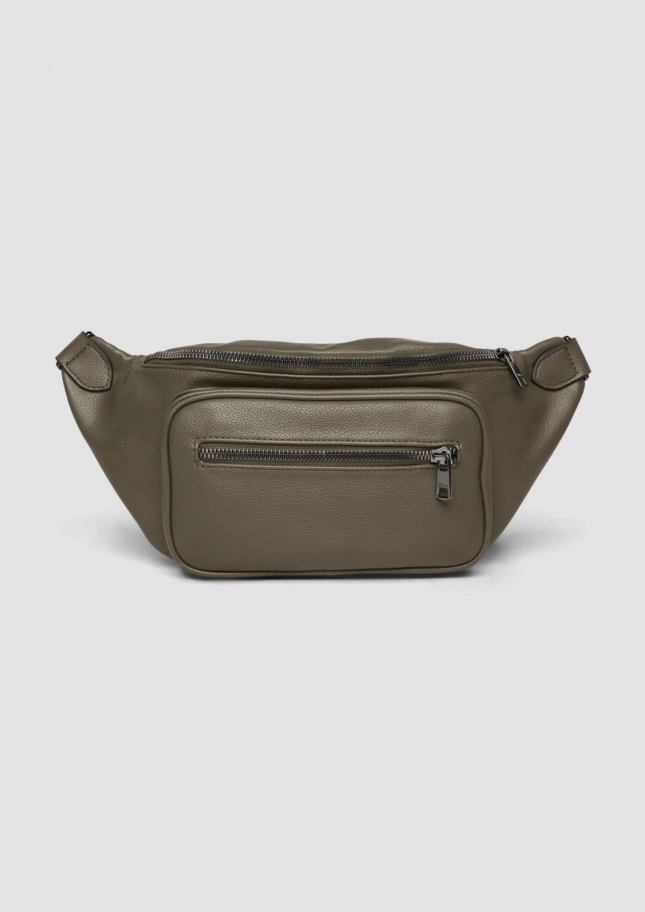 s.Oliver Gürteltasche Tasche, Crossbody-Bag mit aufgesetztem Reißverschlussfach