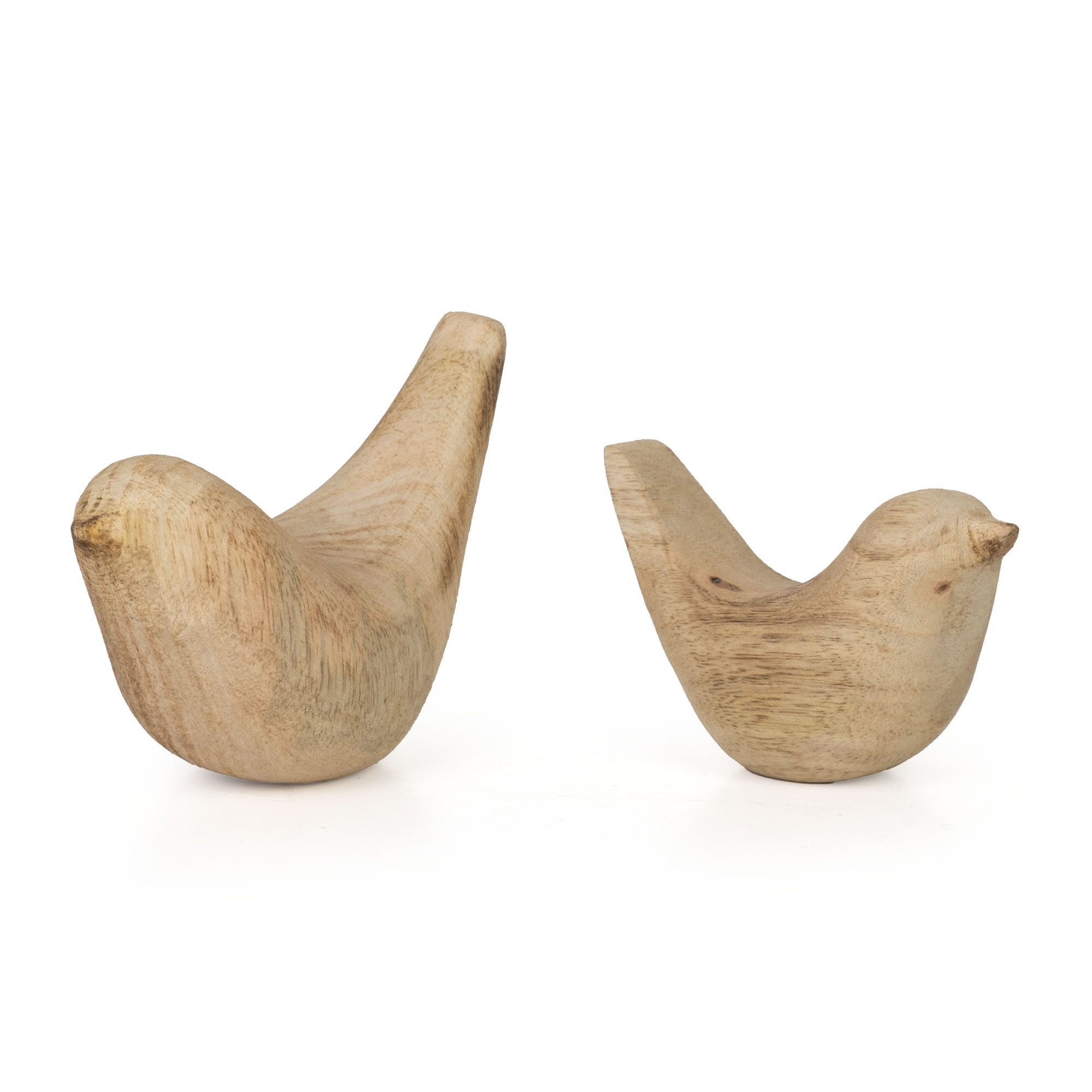 Moritz Skulptur Dekofigur Pure Nature 2er Set Holzvögel aus Mangoholz Skulp günstig online kaufen