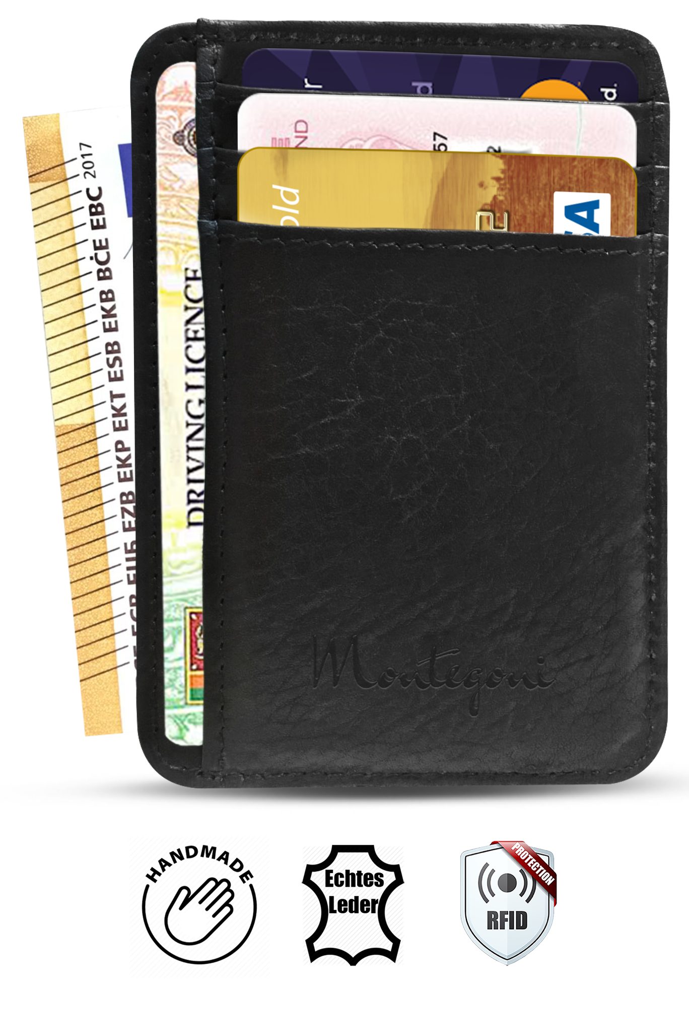 Wrischan Kartenetui 100% Echtleder Kartenetui SEHR Slim und FLACH Kreditkar günstig online kaufen