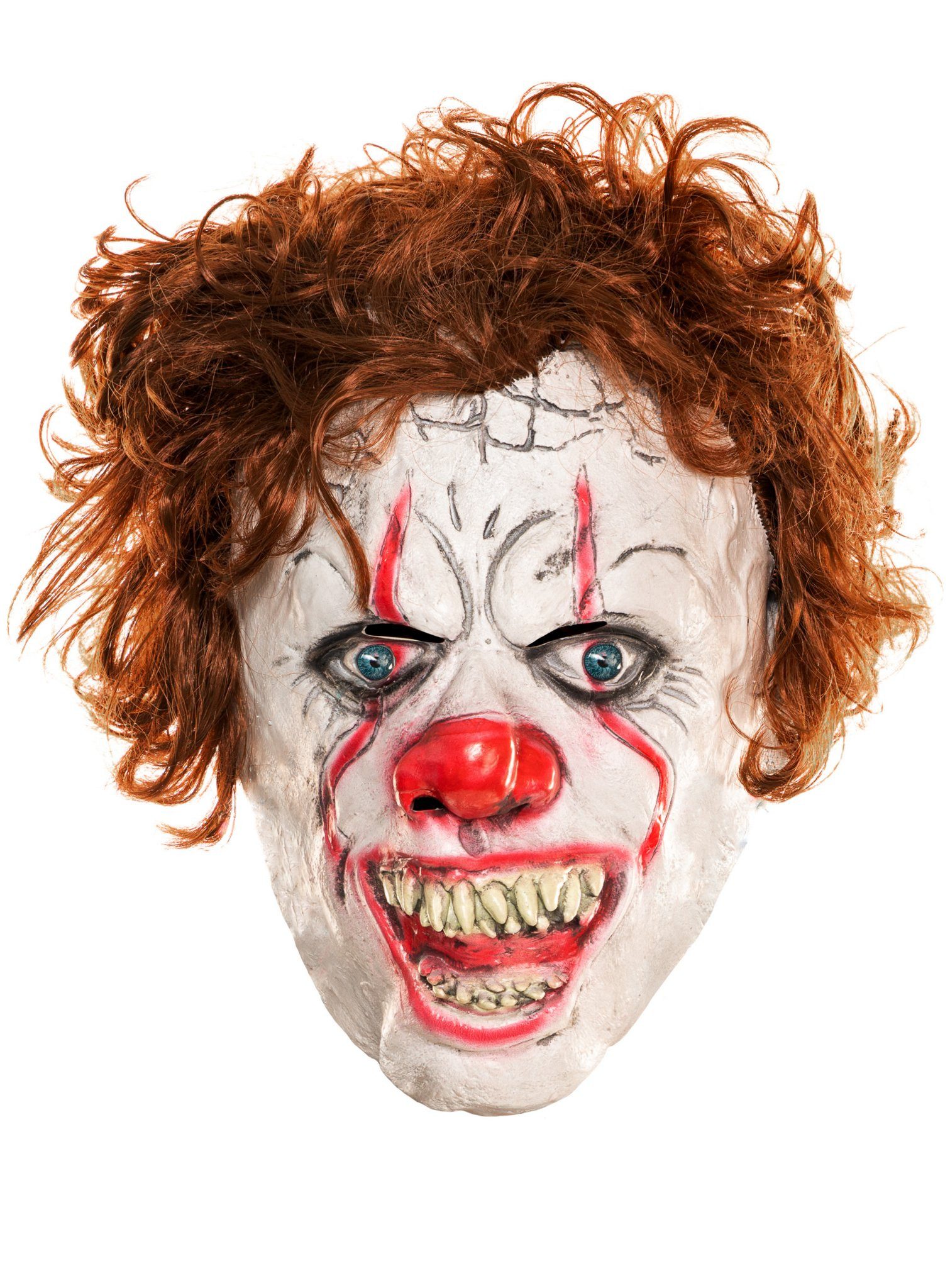 Verkleidungsmaske Horrorclown Maske - für Karneval Faschingskostüm
