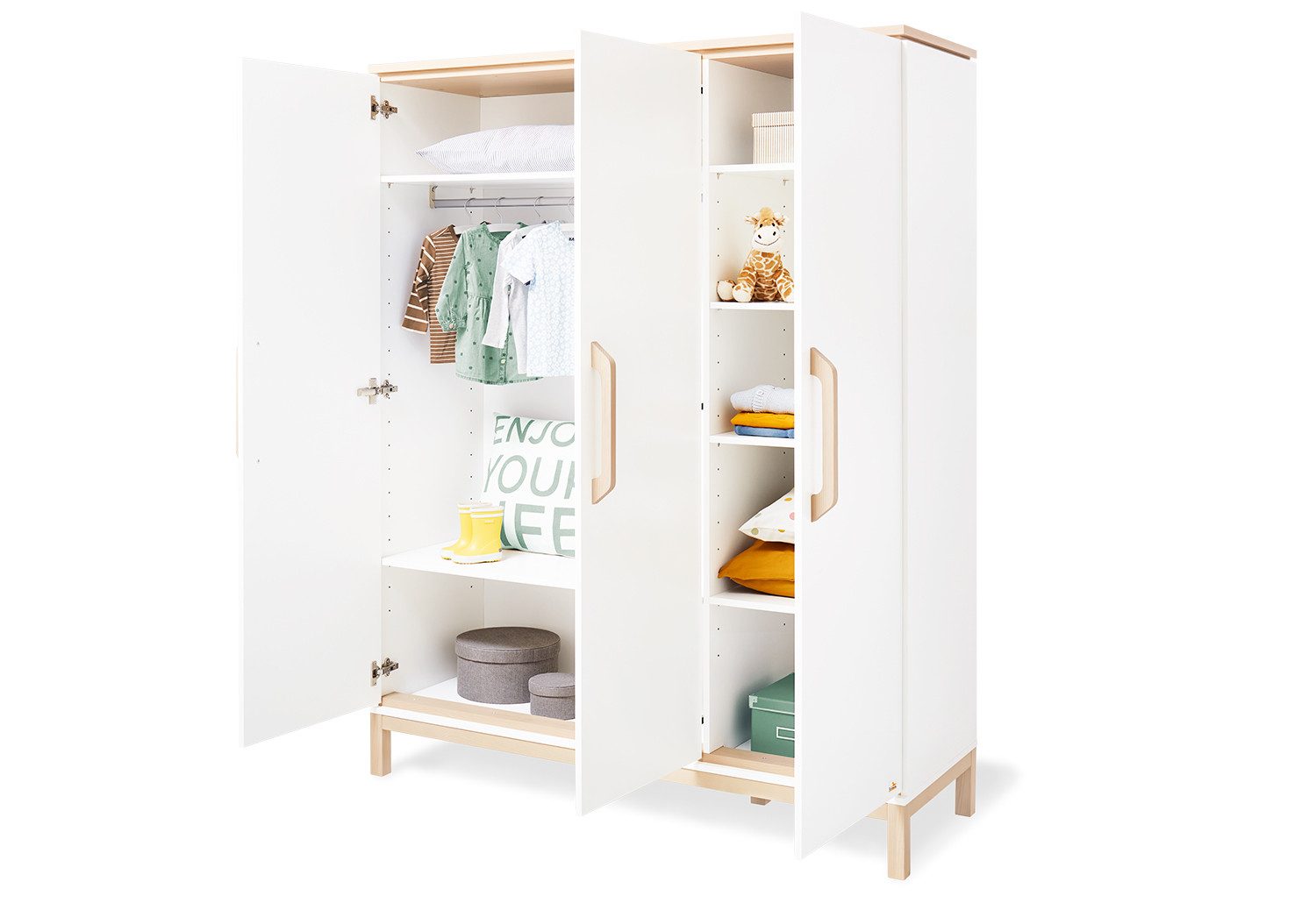 Pinolino® Kinderkleiderschrank Kleiderschrank 'Light' groß