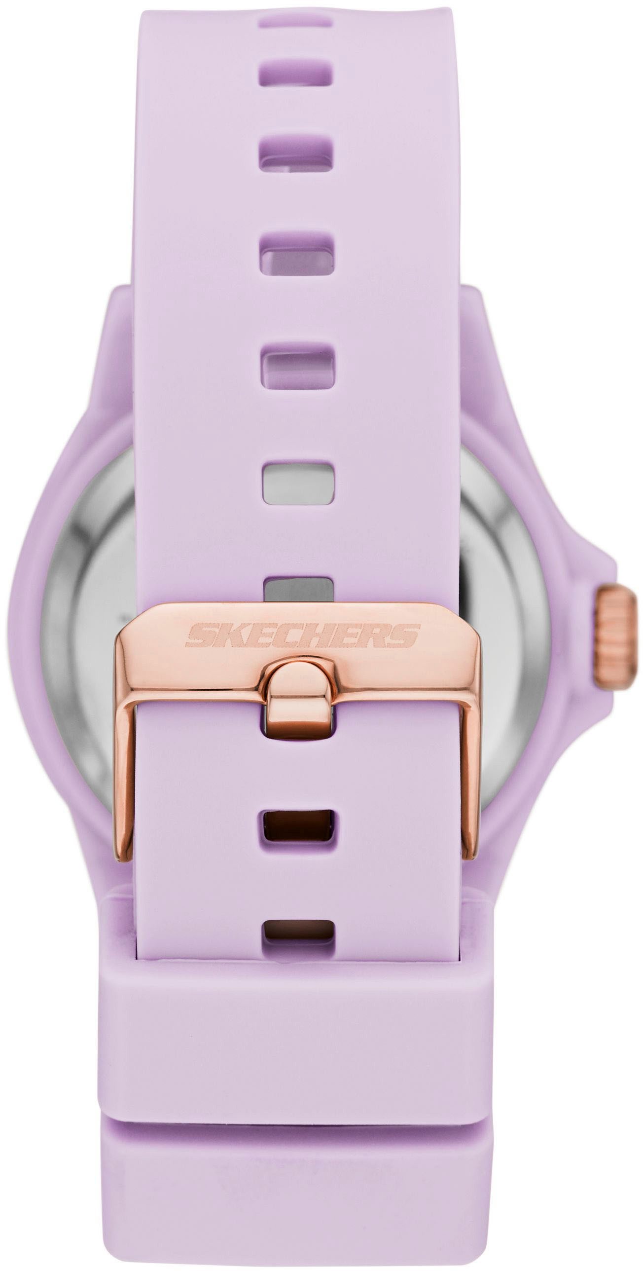 Skechers Quarzuhr ROSENCRANS SR6286, Armbanduhr, Damenuhr, Silikonarmband, analog, Mineralglas