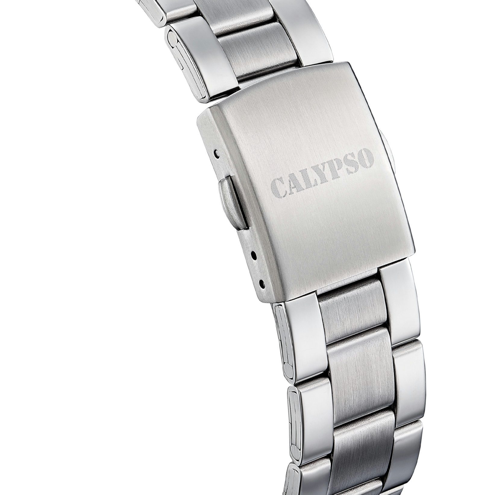 Calypso Quarzuhr Herrenuhr - Klassische Armbanduhr, grünes Zifferblatt, K5860/6, Edelstahlband, 39,5 mm