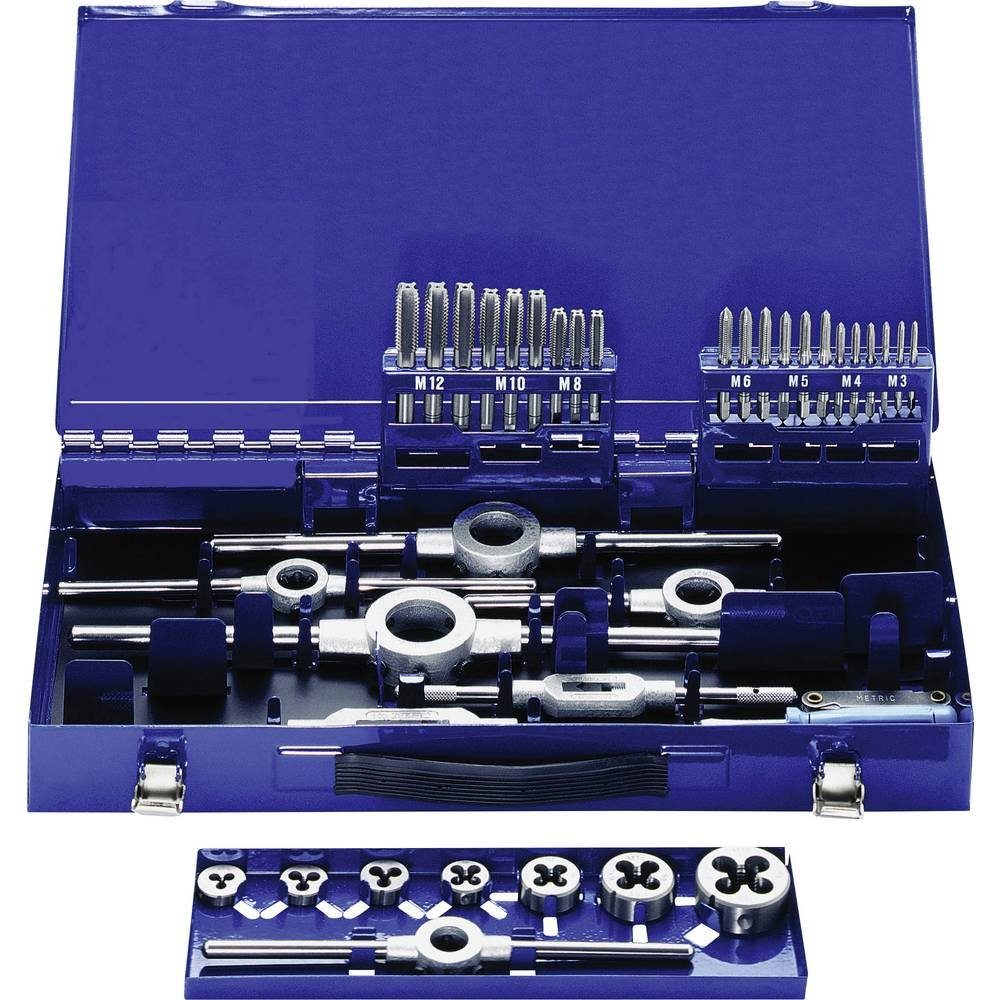 Gewindeschneider Gewindeschneidsatz M3 - M12 37tlg 10734