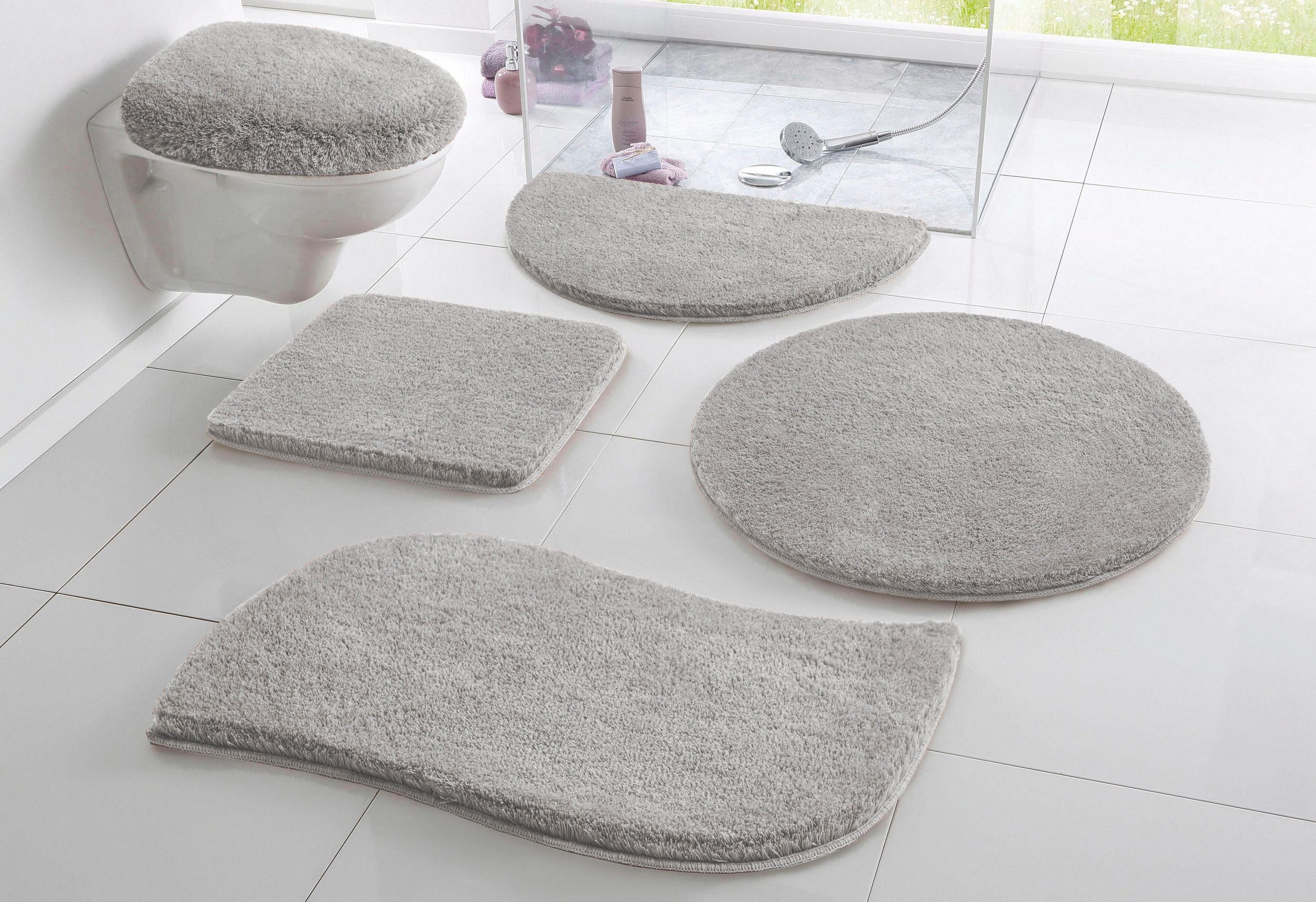 my home Badematte Merida, Badvorleger, Badezimmer Teppich, Höhe 32 mm, ruts günstig online kaufen