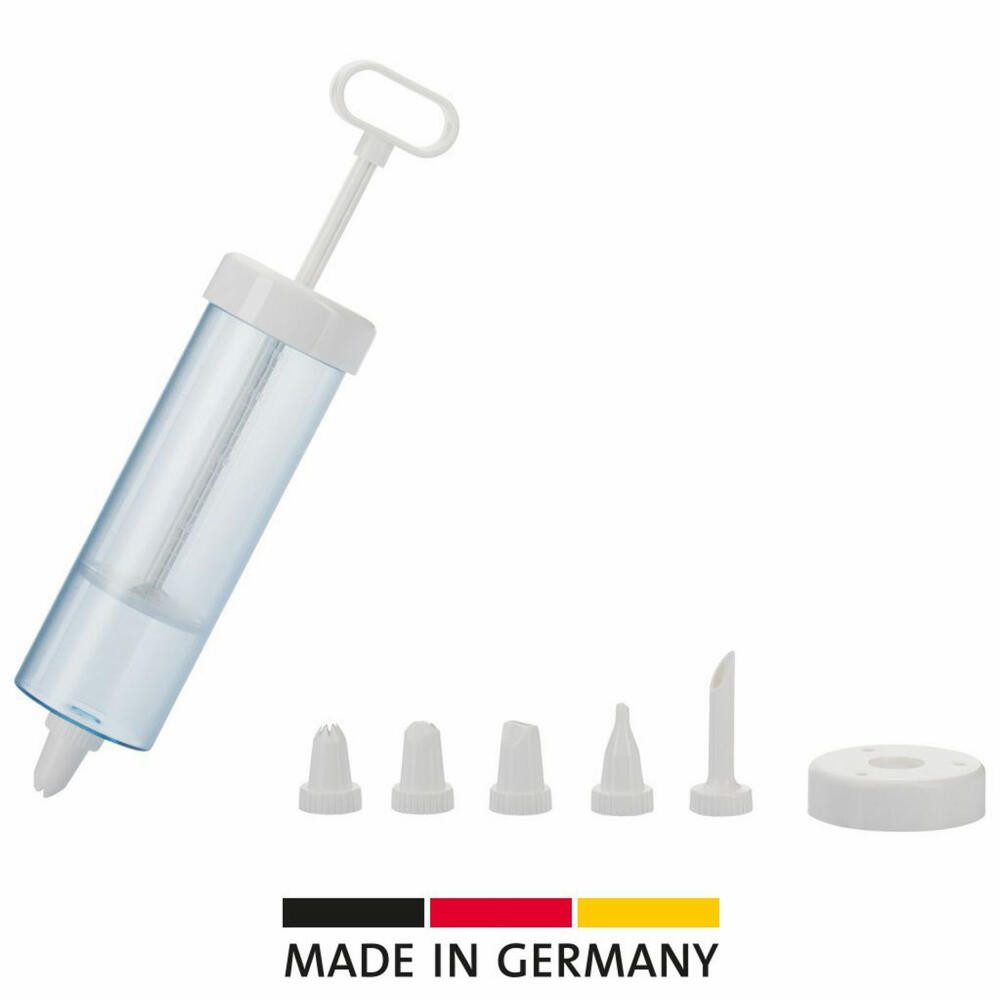 WESTMARK Tortenwerkzeug mit 6 verschiedenen Form-Tüllen, Füllvolumen: 280 ml, Mix- und Garnier, Made in Germany, spülmaschinengeeignet, BPA-frei