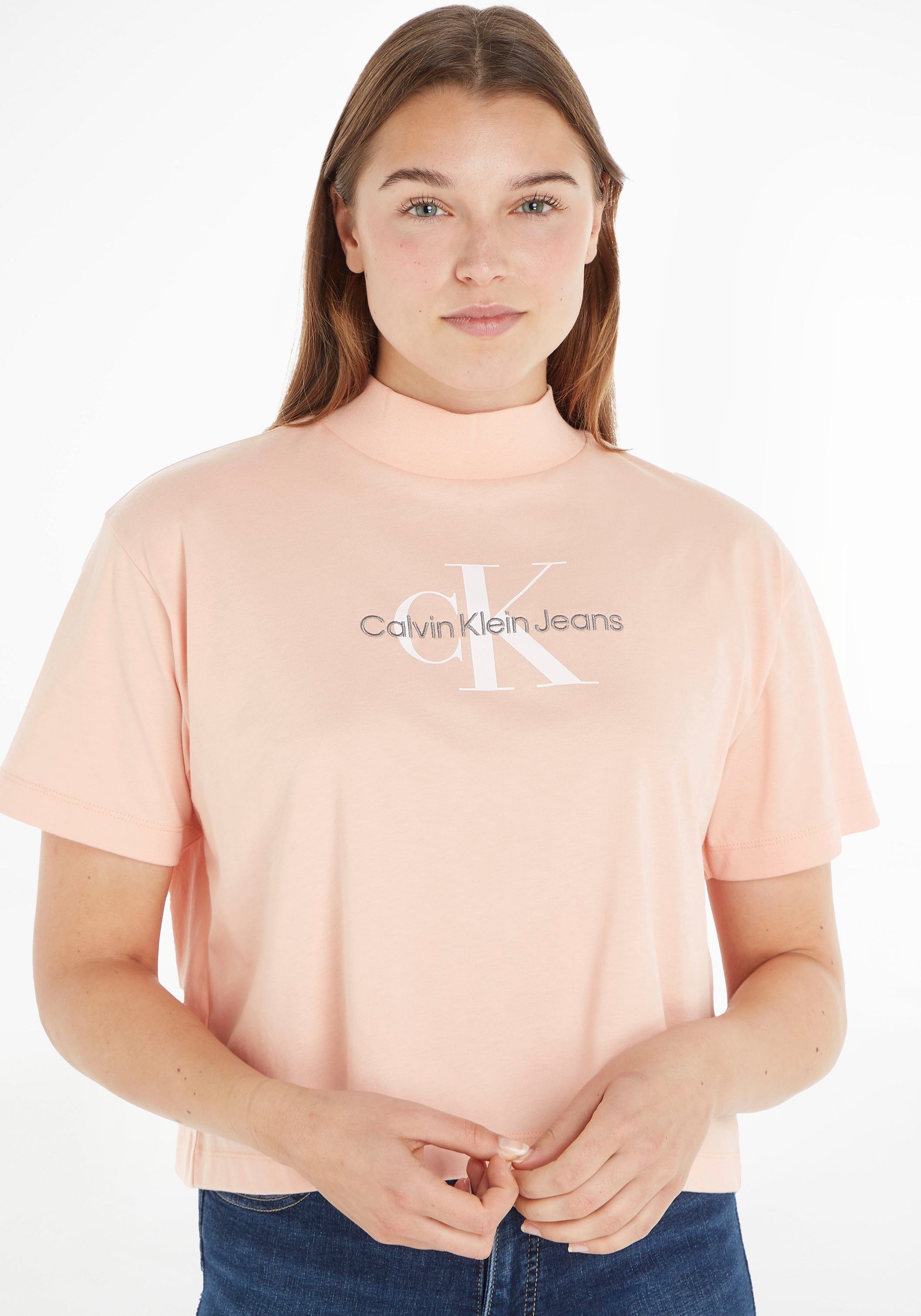 Verkaufserfolg Nr. 1 Calvin Klein Jeans T-Shirt ARCHIVAL Faint Blossom MONOLOGO TEE