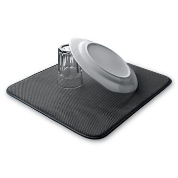 ELEXACLEAN Abtropfmatte Mikrofaser Geschirr Abtropfmatte für Spüle, (2er Set, 44x41 cm) Schutz für Küche und Spüle
