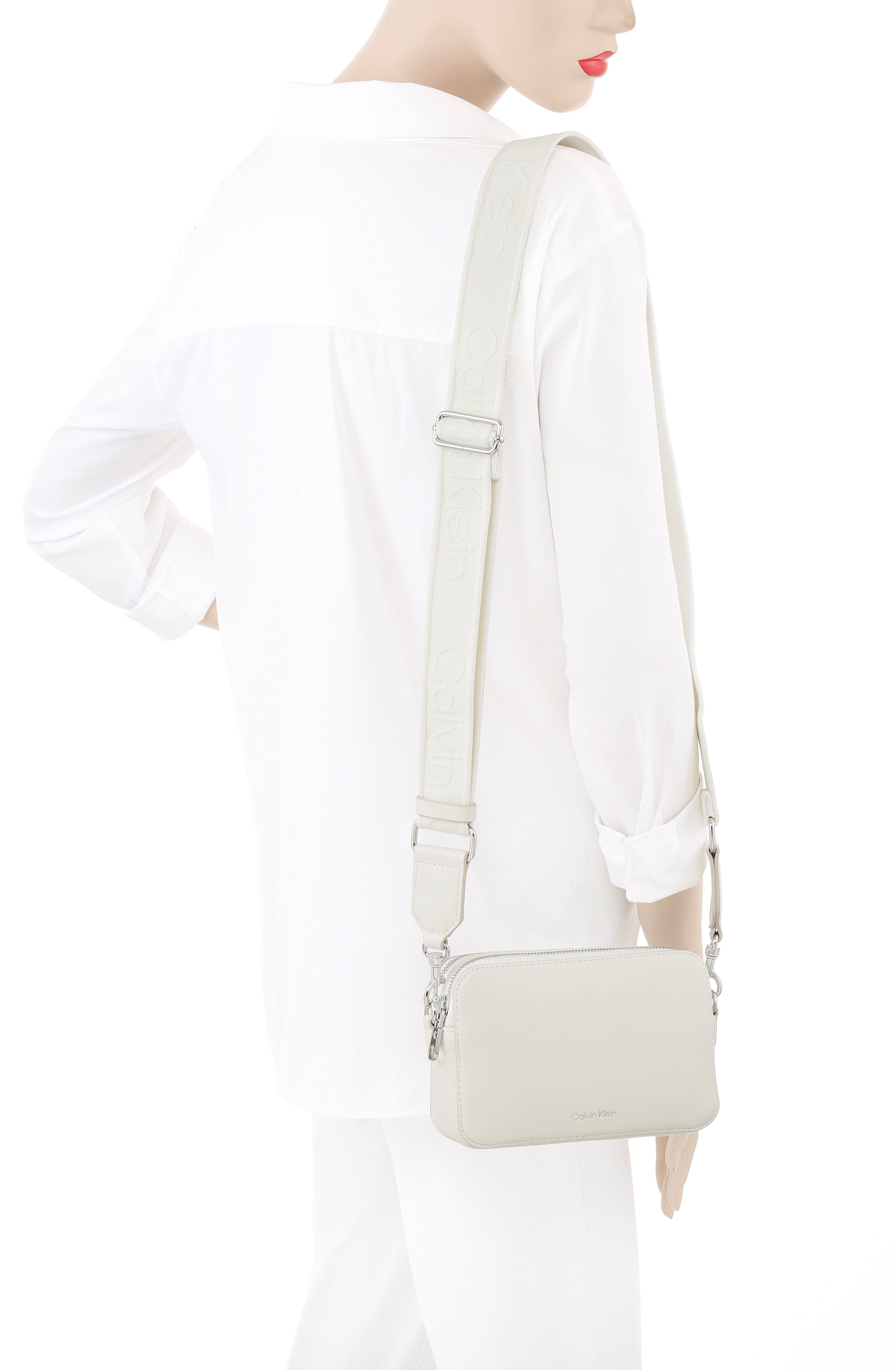 Calvin Klein Mini Bag WEBBING DOUBLE STRAP CAMERA BAG, kleine Schultertasch günstig online kaufen