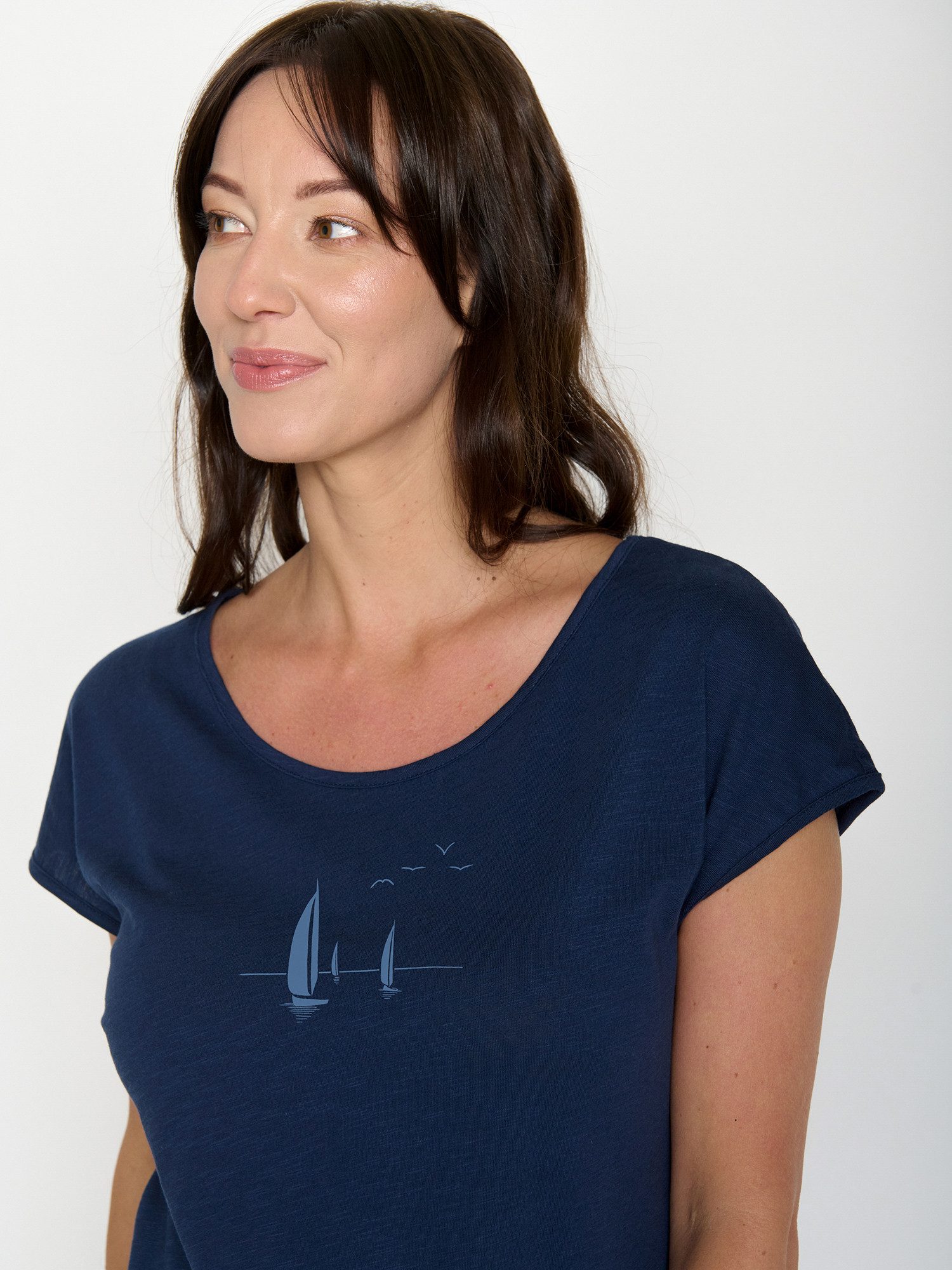 GreenBomb T-Shirt Cool Sailling Vessel (1-tlg) Rundhalsausschnitt, Bio-Baumwolle, GOTS Zertifiziert