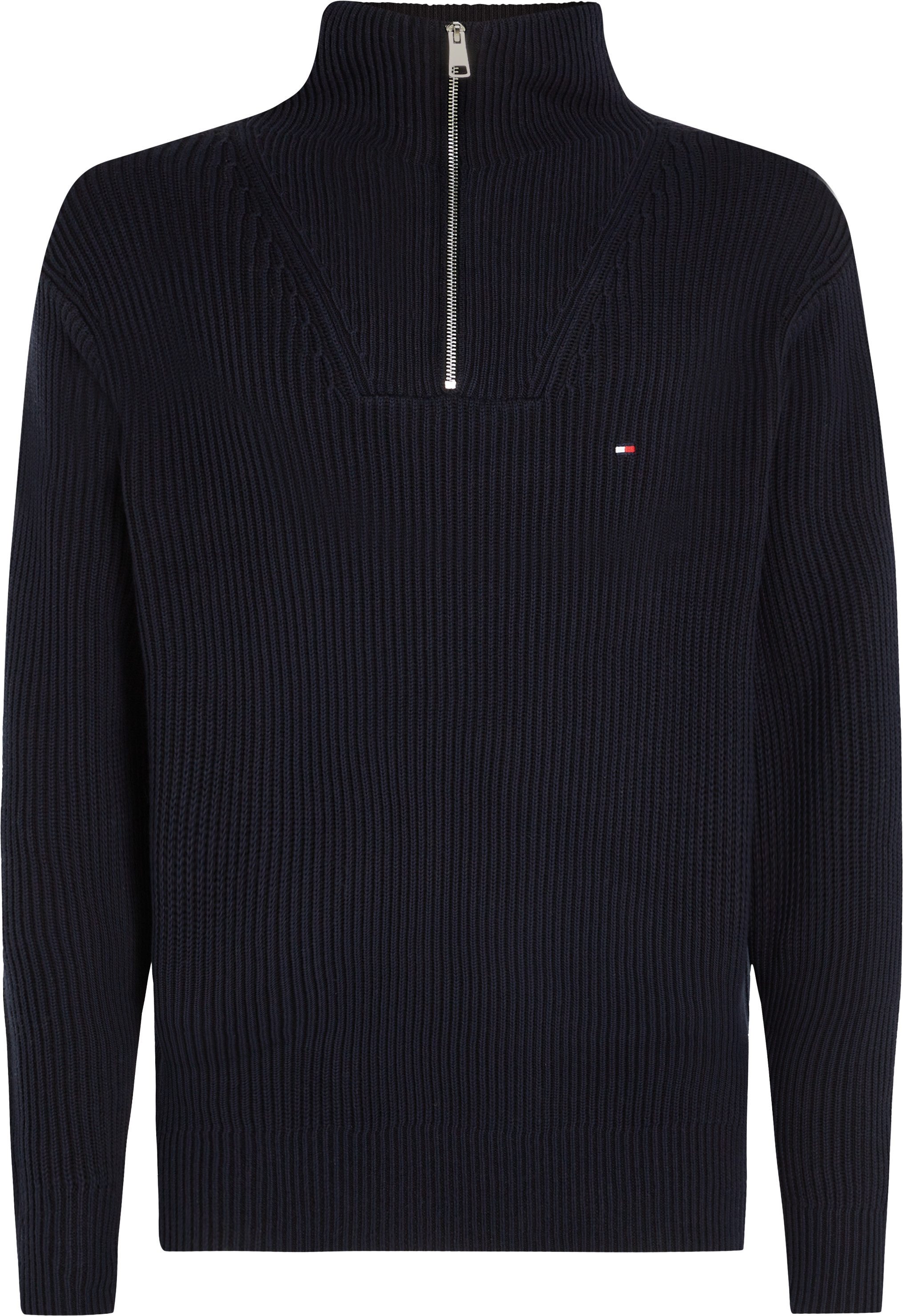 Tommy Hilfiger Big & Tall Stehkragenpullover BT-CHUNKY CTN RIB NAUTICAL ZM- günstig online kaufen