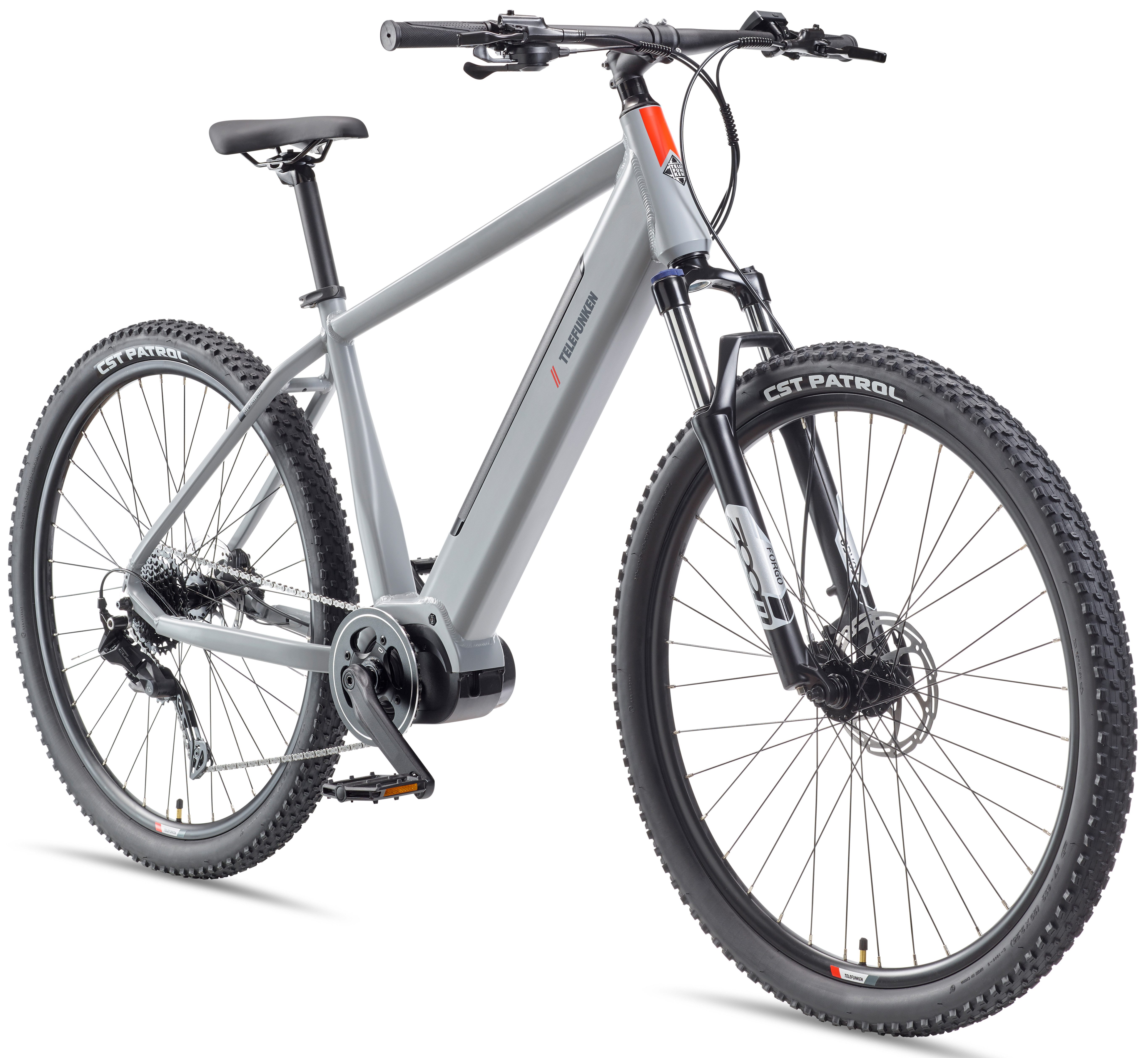 Telefunken E-Bike Mountainbike Aufsteiger MT925, 9 Gang Shimano Cues Schaltwerk, Kettenschaltung, Mittelmotor, 468 Wh, Pedelec, Elektrofahrrad, Damen u. Herren, E-MTB, Mountainbike, 29 Zoll