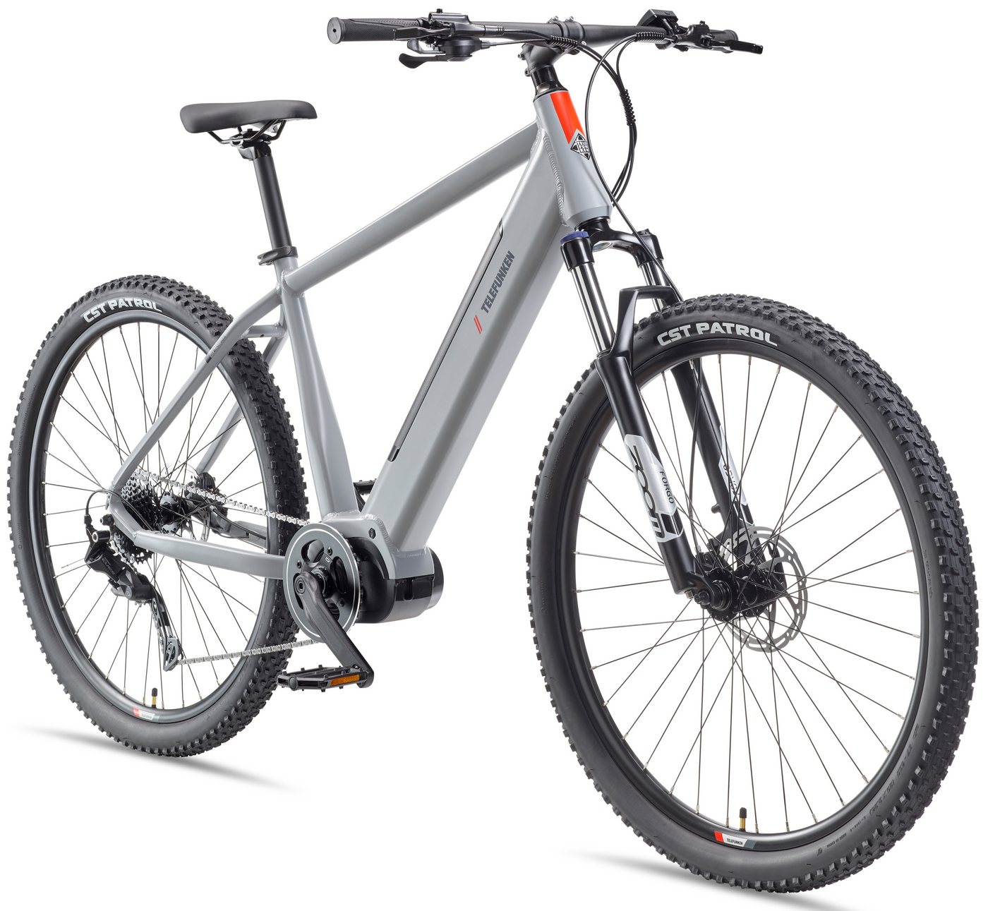 Telefunken E-Bike Mountainbike Aufsteiger MT925, 9 Gang Shimano Cues Schaltwerk, Kettenschaltung, Mittelmotor, 468 Wh, Pedelec, Elektrofahrrad, Damen u. Herren, E-MTB, Mountainbike, 29 Zoll