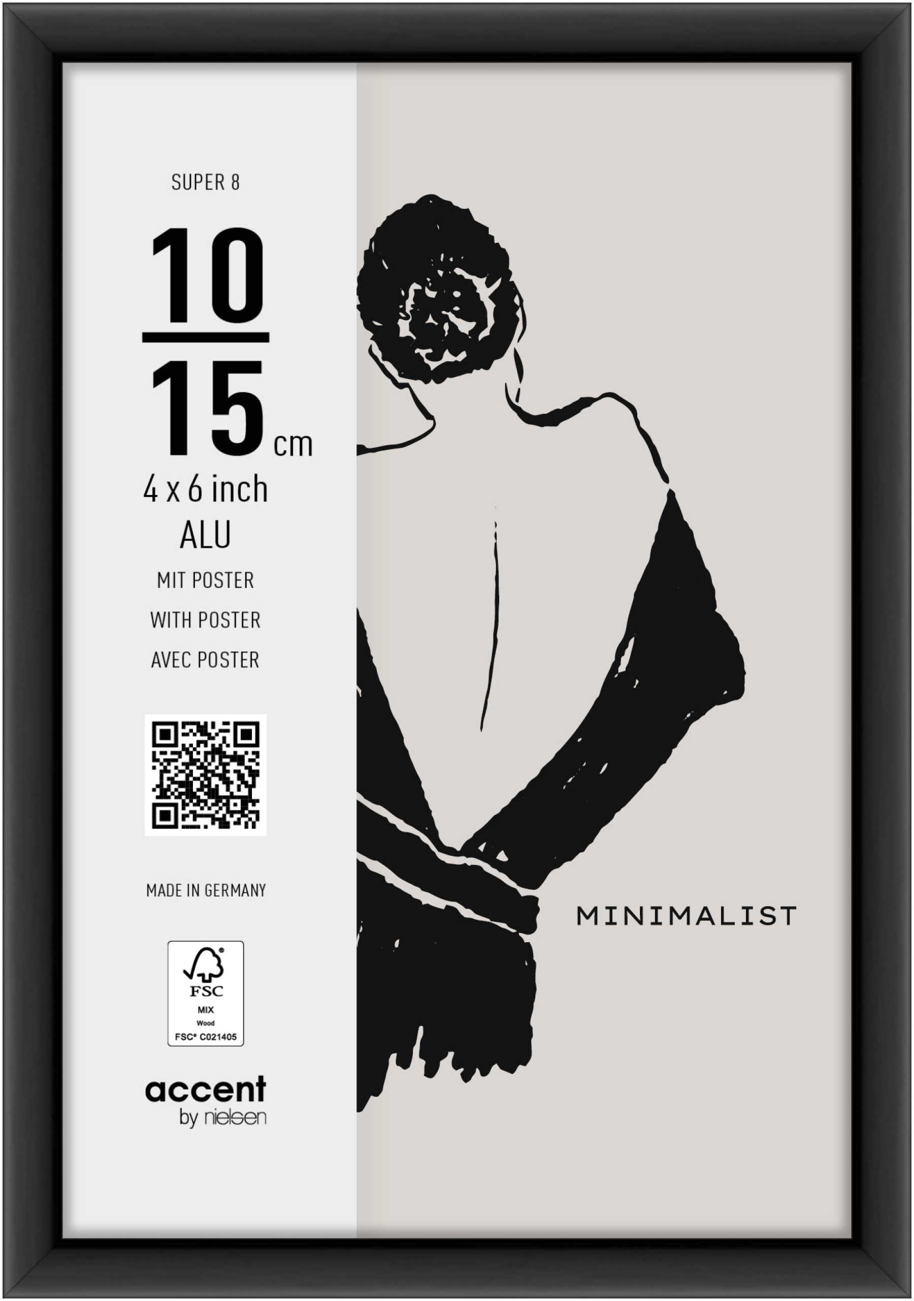 accent by nielsen Bilderrahmen Aluminium Bilderrahmen Super 8, (1 St)