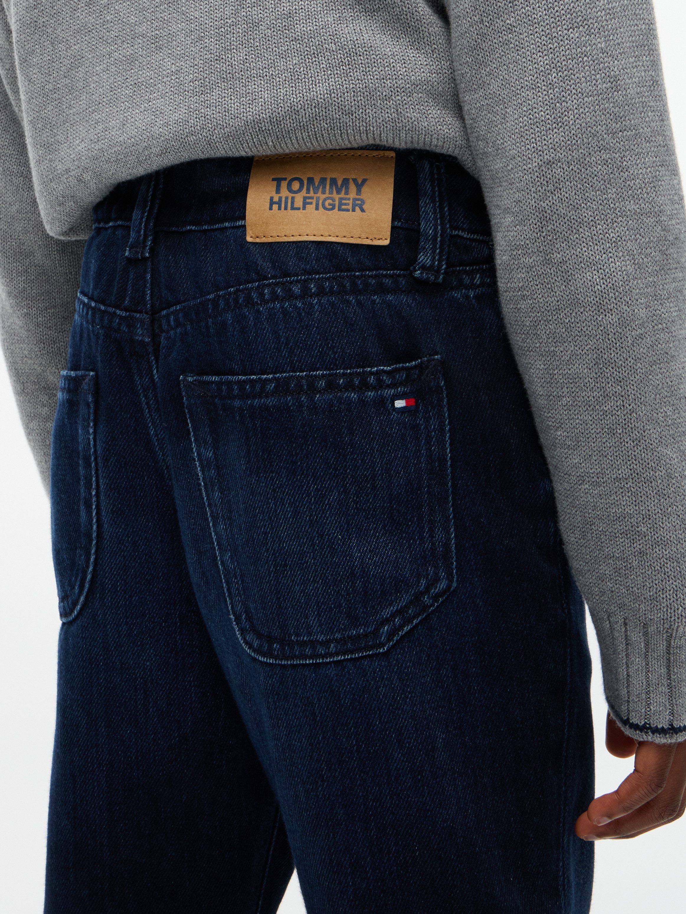 Tommy Hilfiger Straight-Jeans 5-Pocket Form, Straight-Fit, Kinder bis 16 Jahre – Bild 3 von 5