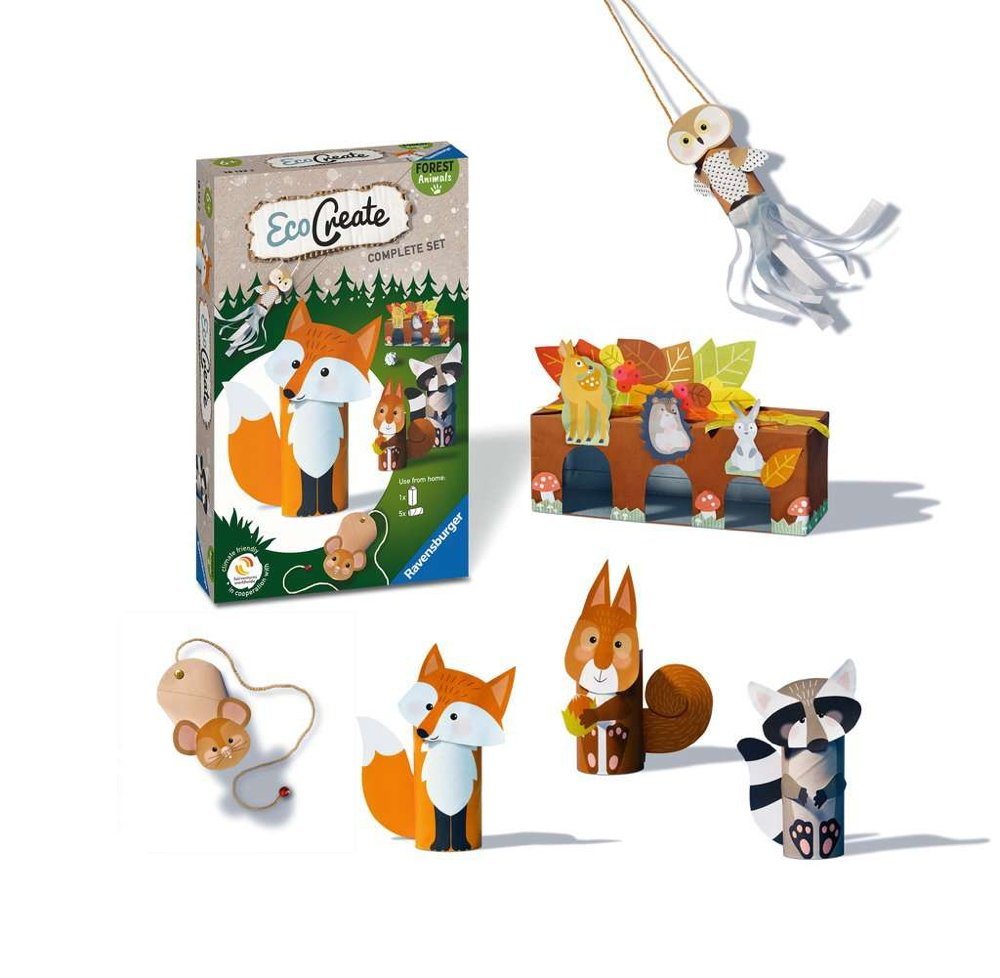 Thumbnail - Ravensburger Malblock Ravensburger Upcycling Basteln EcoCreate Mini Forest Animals 18132