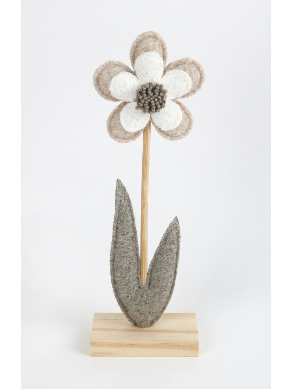 Dekoobjekt TrendLine Aufsteller Holz Blume 25 x 5 x 9 cm