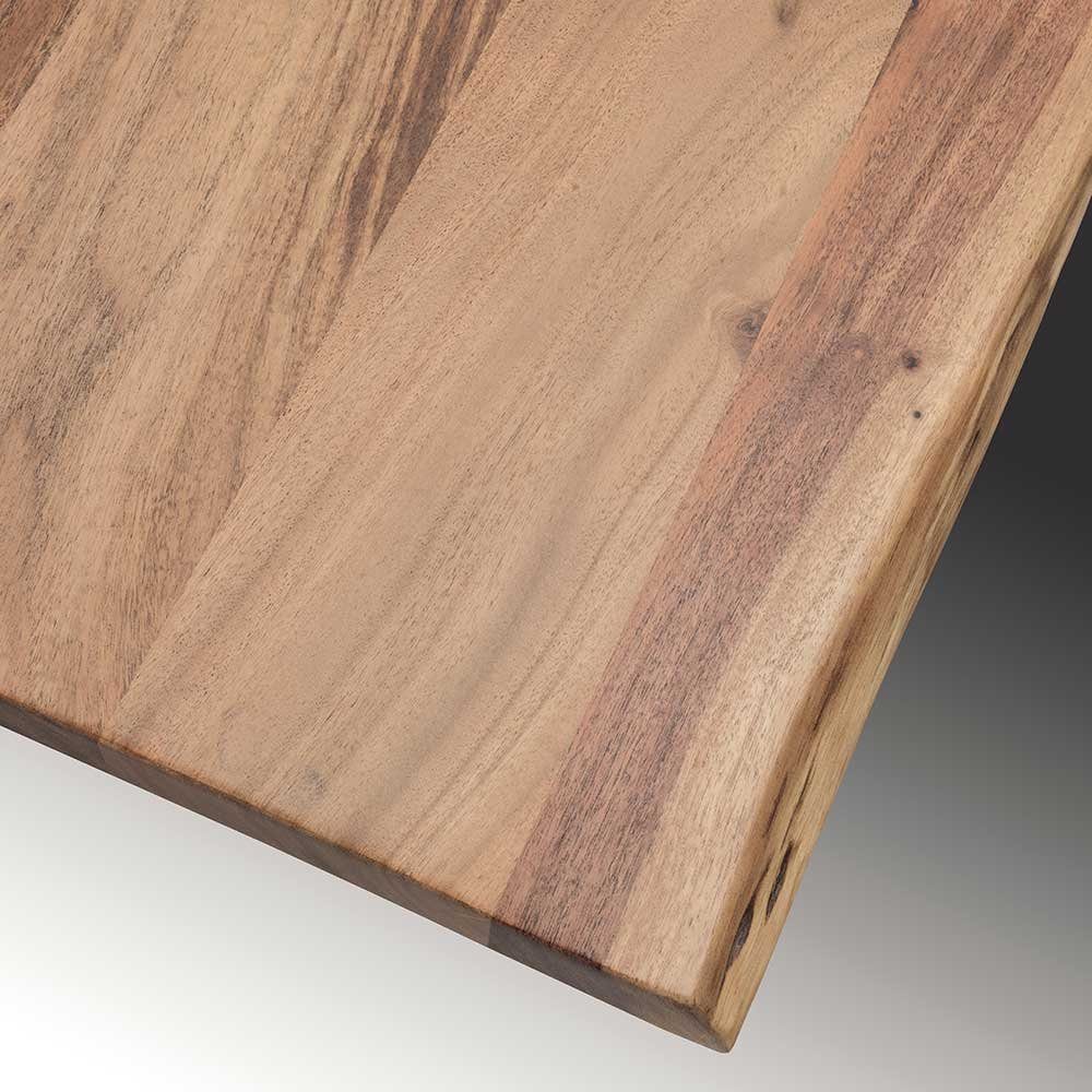Pharao24 Baumkantentisch Dedian, aus Massivholz, mit Baumkante