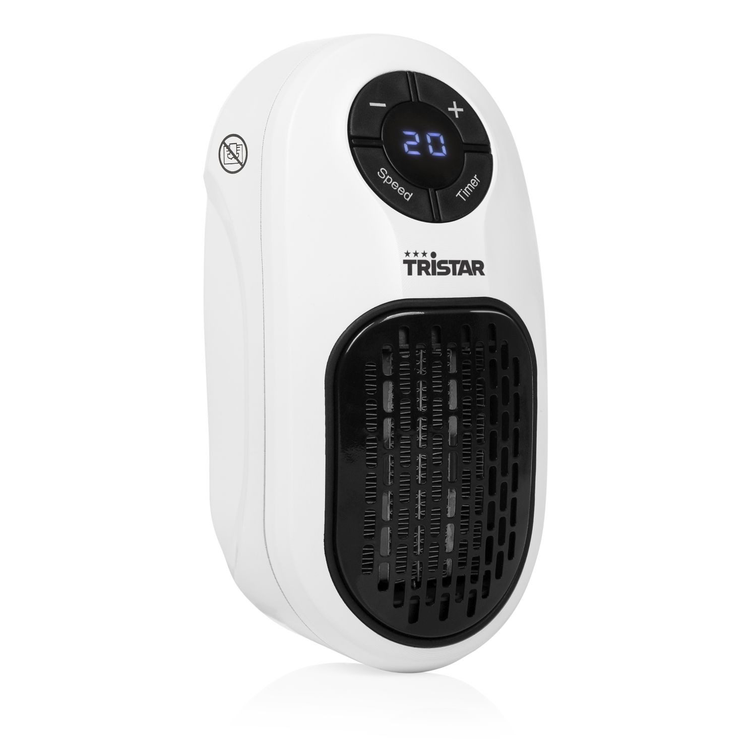 Tristar Keramikheizlüfter Tristar KA-5084 Steckdosenheizung – Programmierbarer Timer – 400 W, Programmierbarer Timer