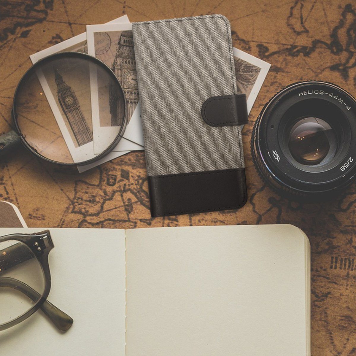 kwmobile Etui Wallet Case für Google Pixel 3a, Hülle mit Ständer - Handyhül günstig online kaufen