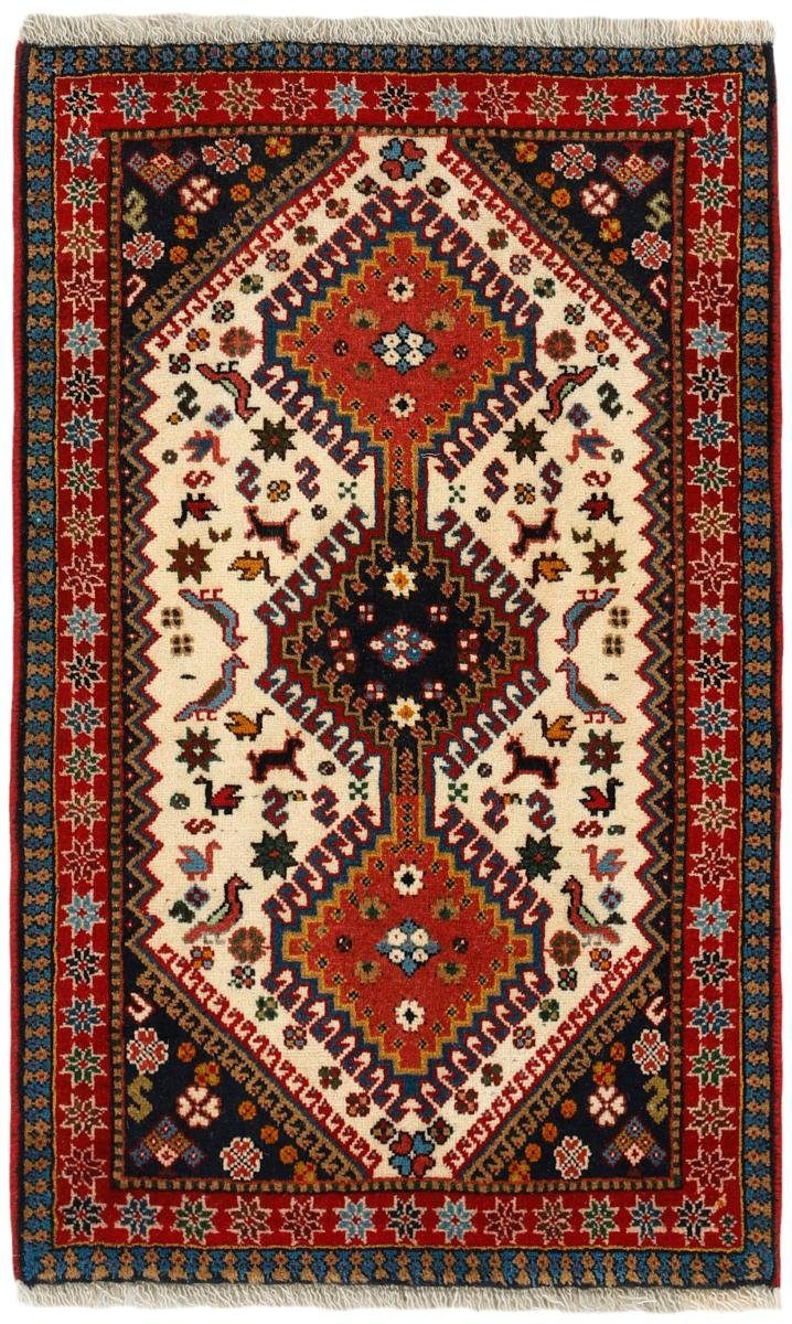 Orientteppich Yalameh 66x104 Handgeknüpfter Orientteppich / Perserteppich, Nain Trading, rechteckig, Höhe: 12 mm