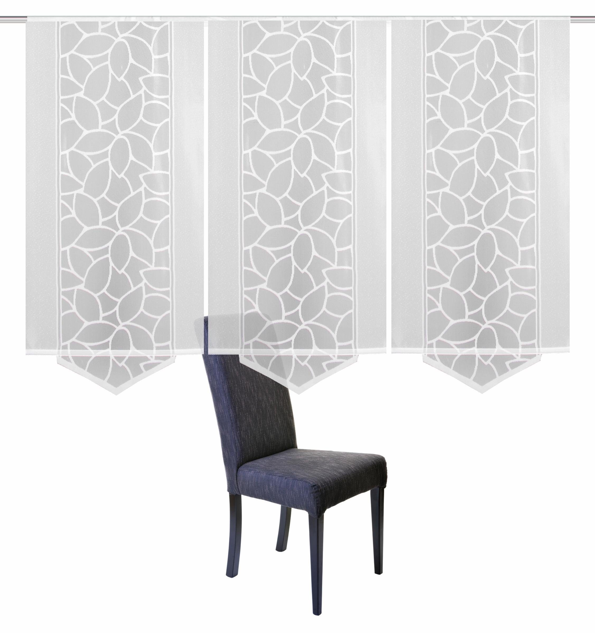 HOME WOHNIDEEN Schiebegardine "JENNA" Klettband 3 Stk. tlg. Schiebevorhang günstig online kaufen