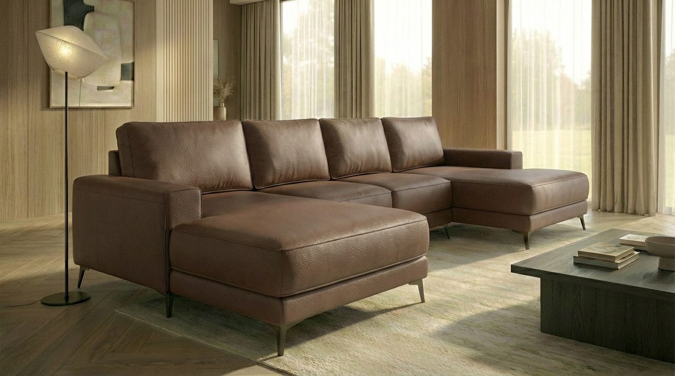 A&J MöbelLand GmbH Ecksofa VALTOR mit Schlaffunktion, Bonellfederkern und Bettkasten, TOP ANGEBOT!