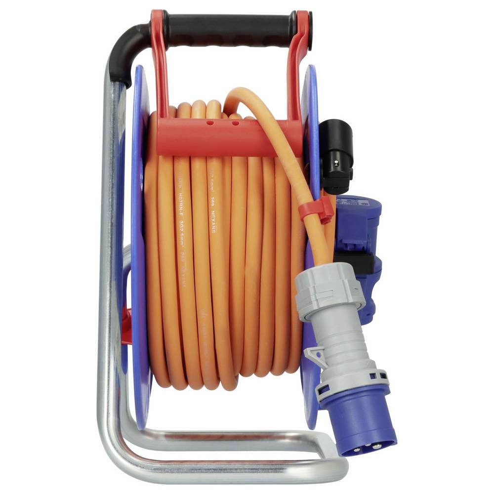 Brennenstuhl 1182470200 Camping-Kabeltrommel 25 m Orange CEE-Stecker 16 A 3polig Kabeltrommel