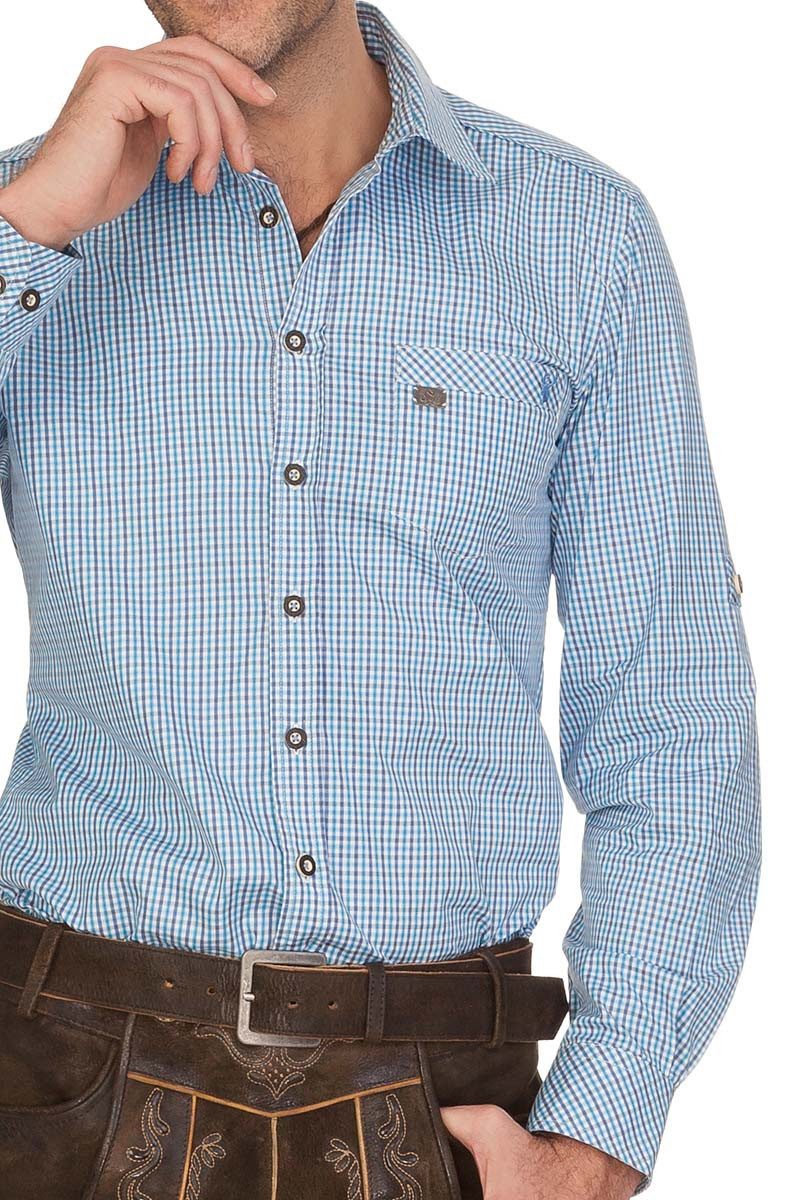 Spieth & Wensky Trachtenhemd Trachtenhemd - GRASDORF LA - blau